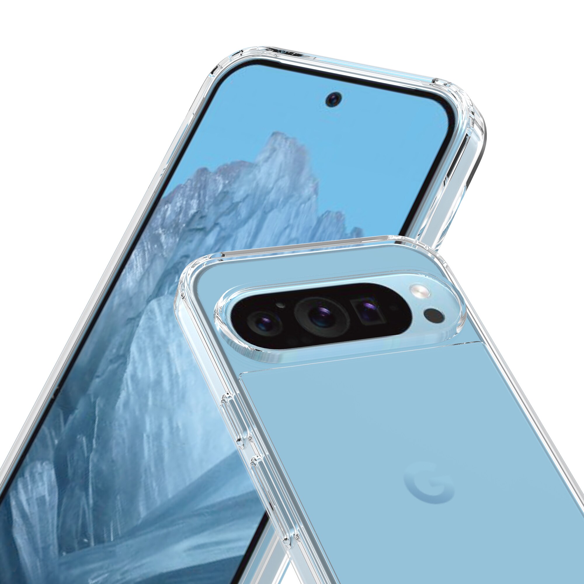 Cover Ibrido Crystal Hybrid Google Pixel 9 trasparente