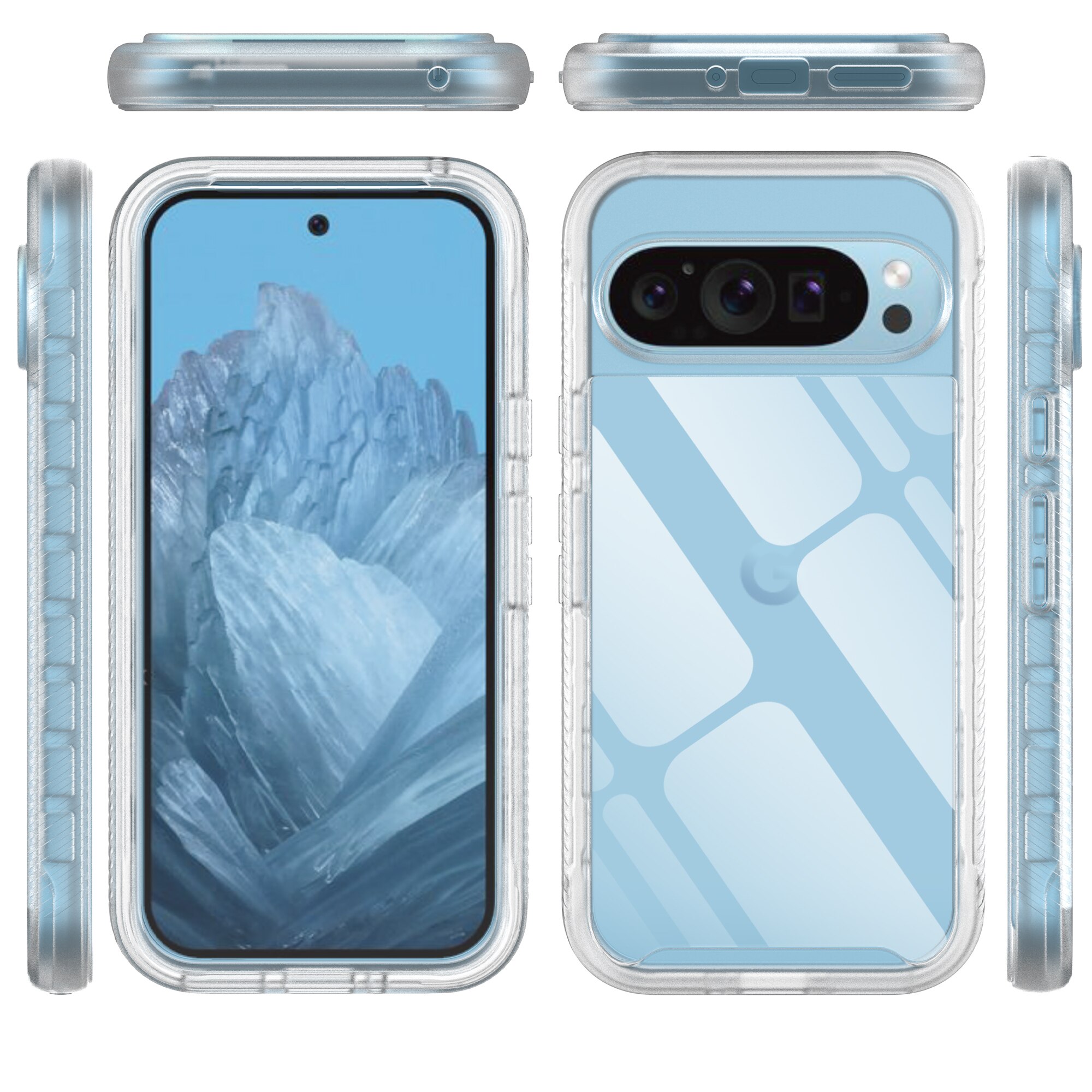 Cover Full Protection Google Pixel 9 Pro trasparente