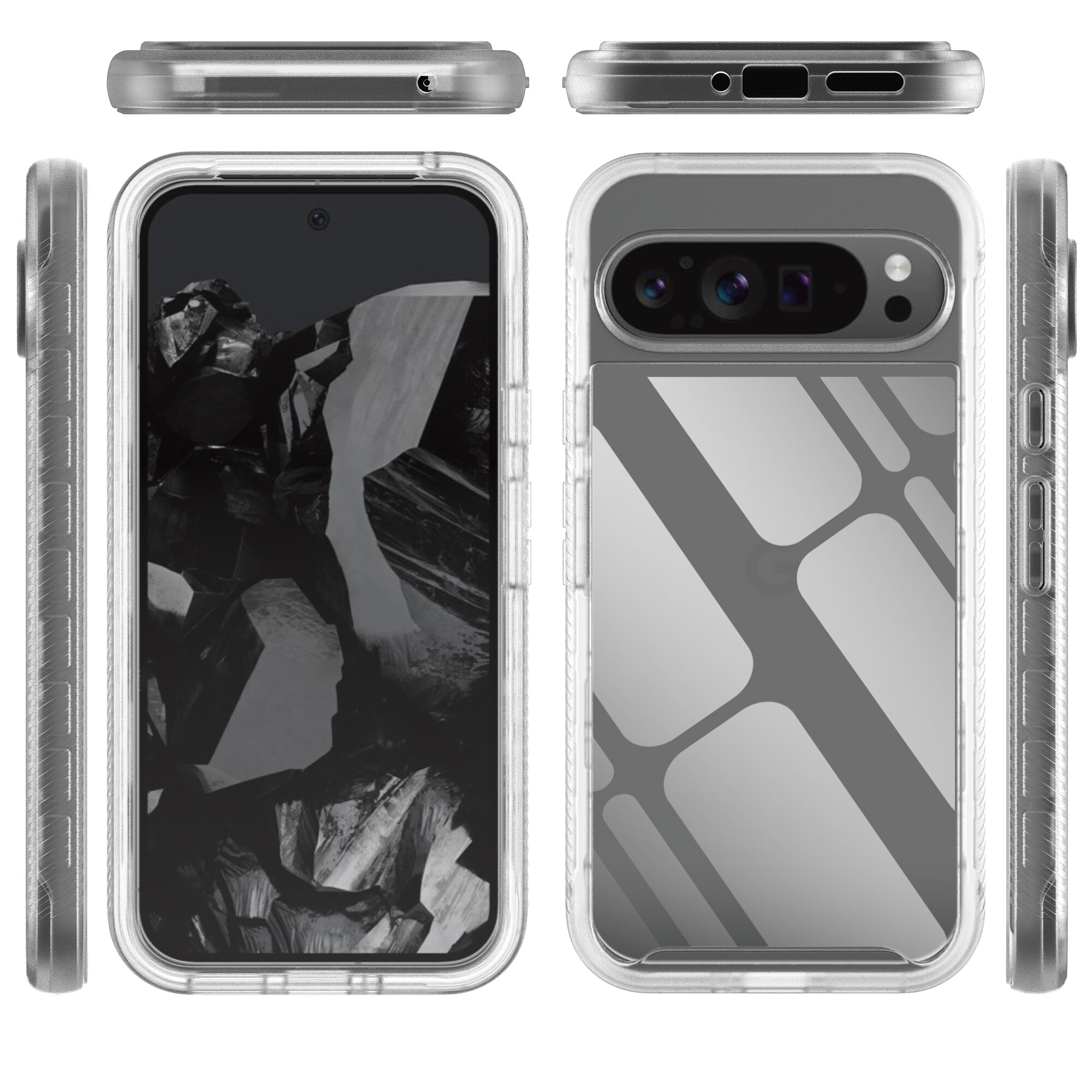 Cover Full Protection Google Pixel 9 Pro XL trasparente