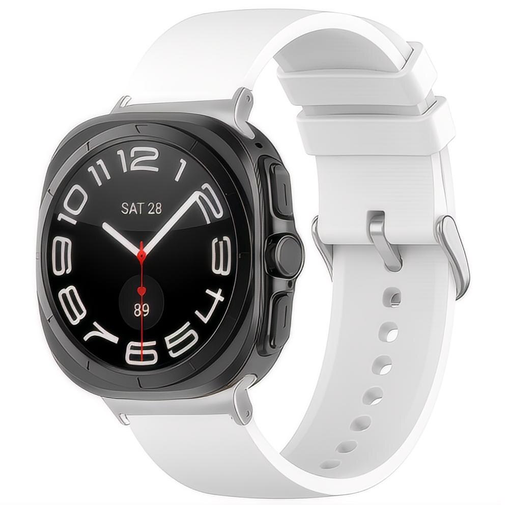 Cinturino in silicone per Samsung Galaxy Watch Ultra 47mm, bianco