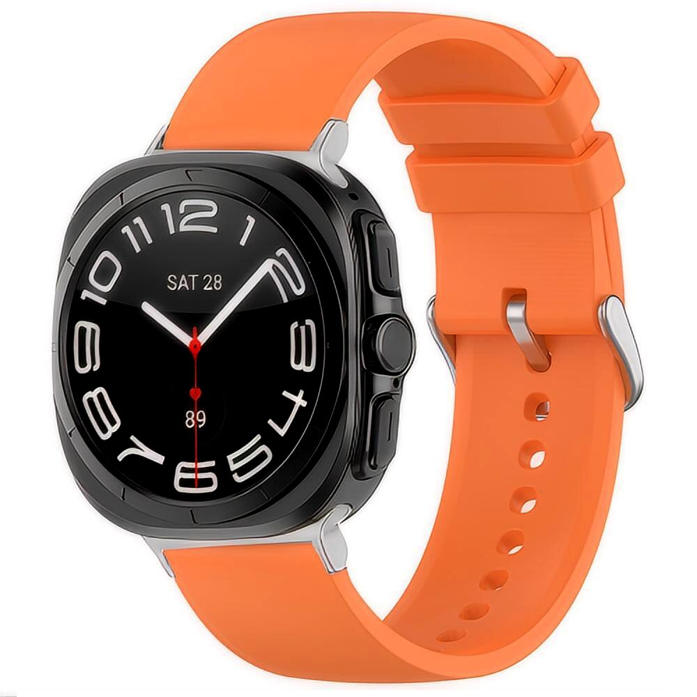 Cinturino in silicone per Samsung Galaxy Watch Ultra 47mm, arancione