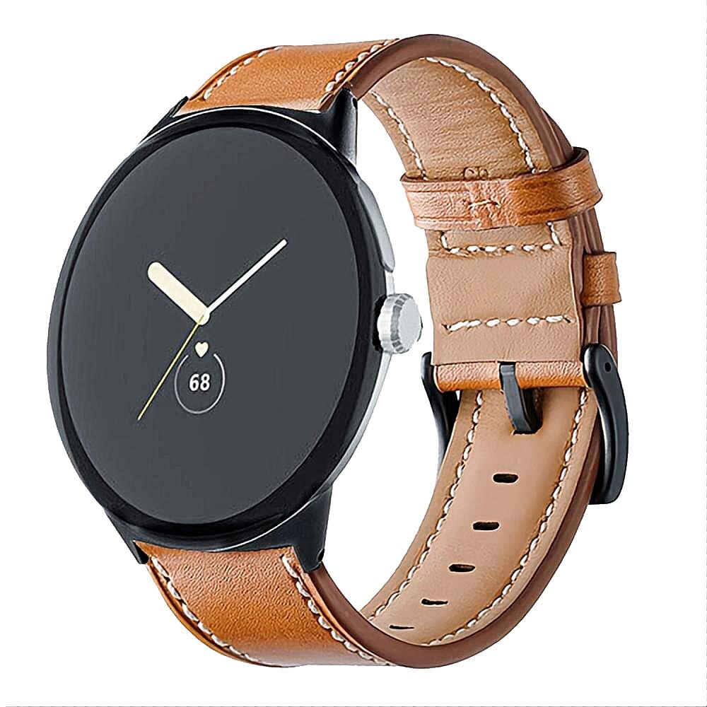 Cinturino in pelle Google Pixel Watch 3 45mm cognac