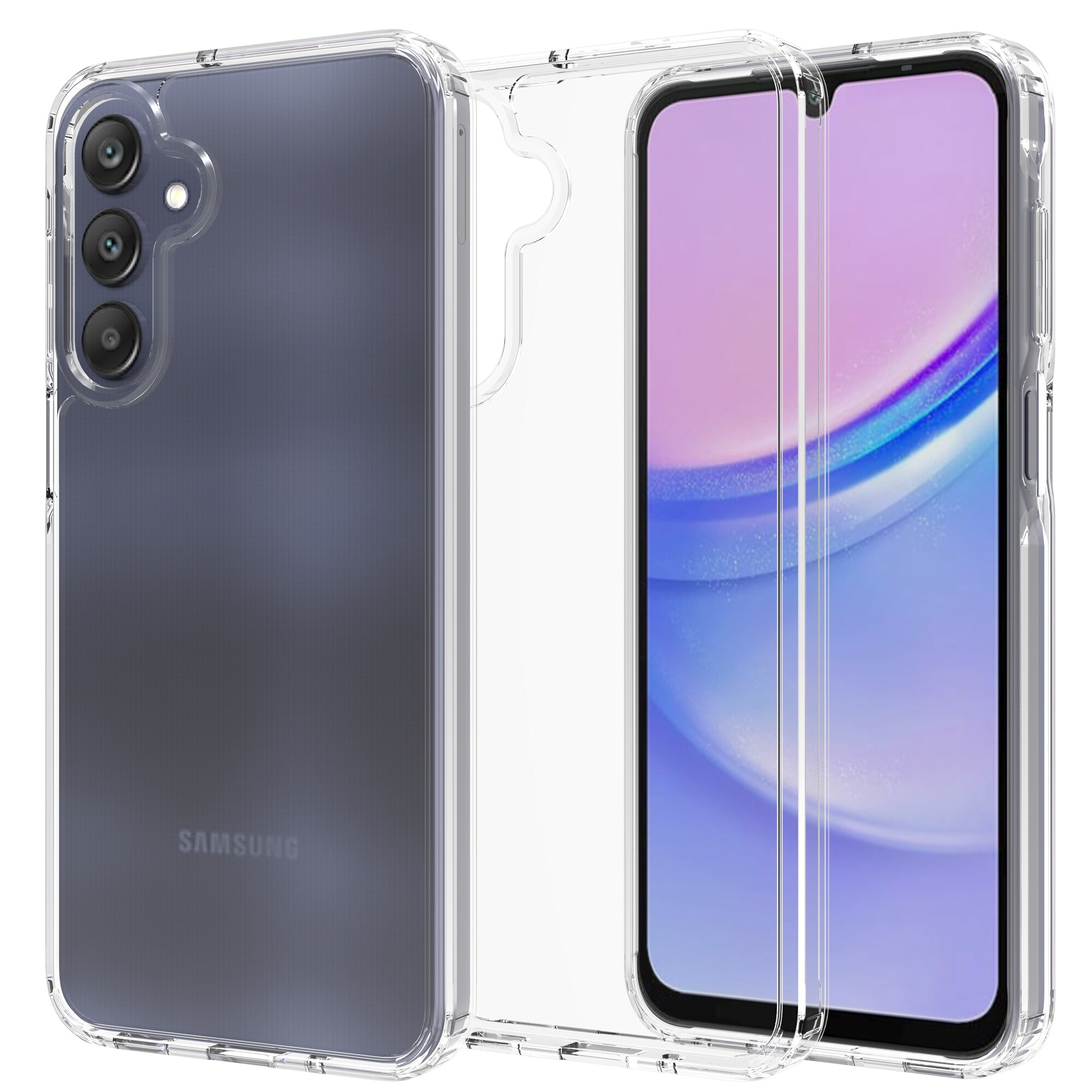 Cover ibride per Samsung Galaxy A16 trasparente