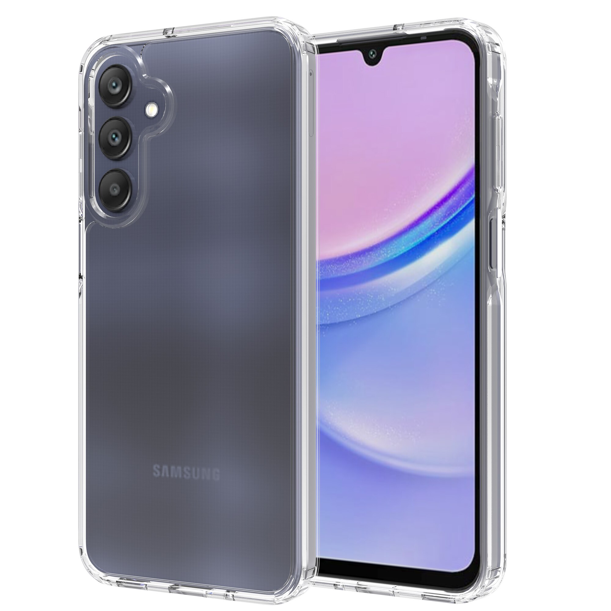 Cover ibride per Samsung Galaxy A16 trasparente