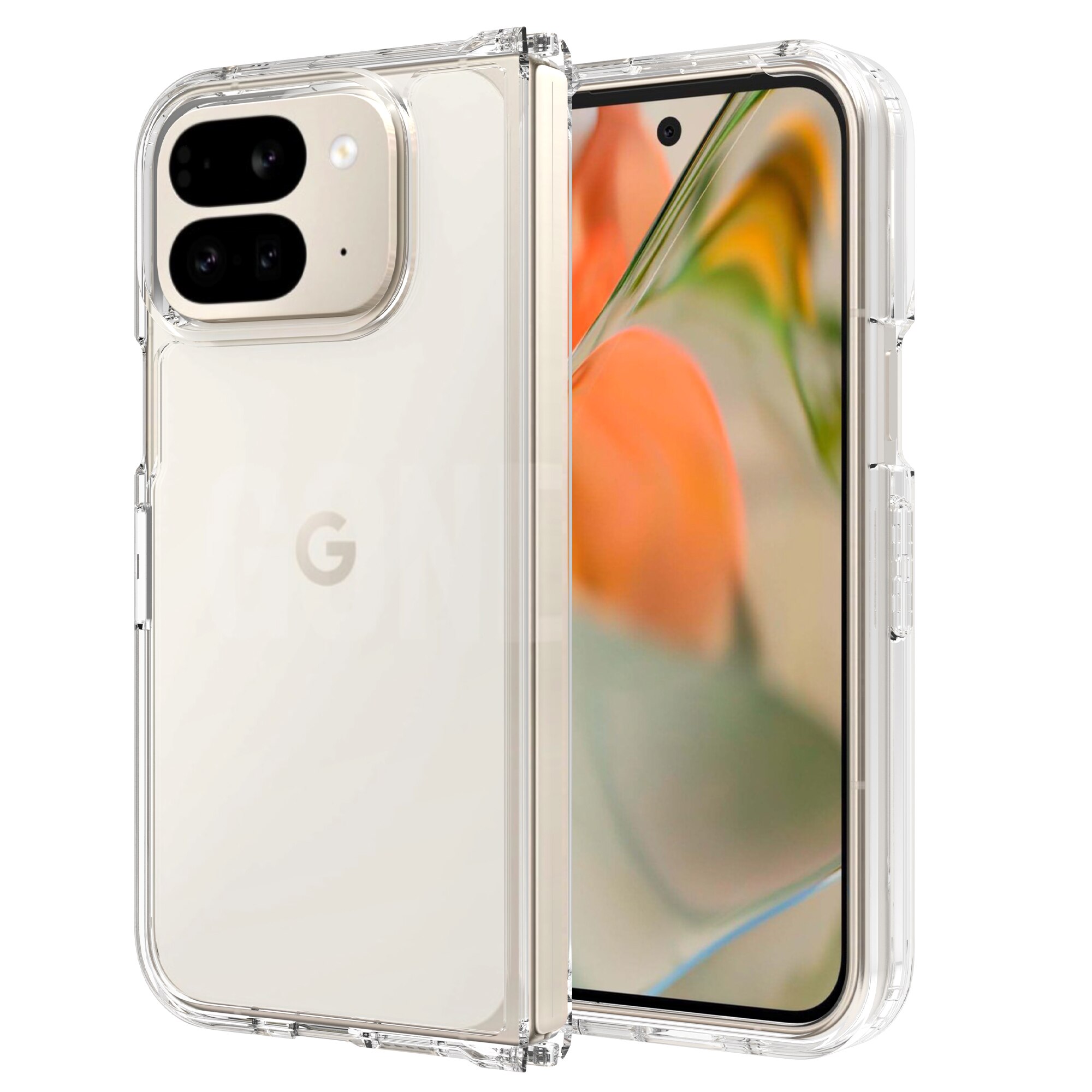 Cover ibride per Google Pixel 9 Pro Fold, trasparente