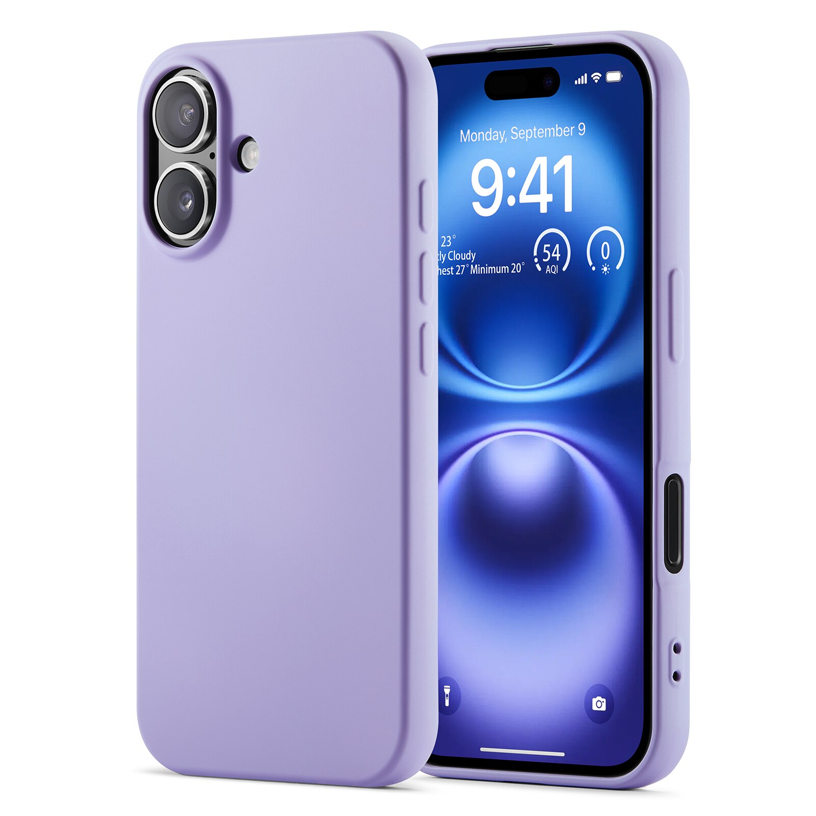 Cover TPU resistente agli urti iPhone 16 Pro Max Viola