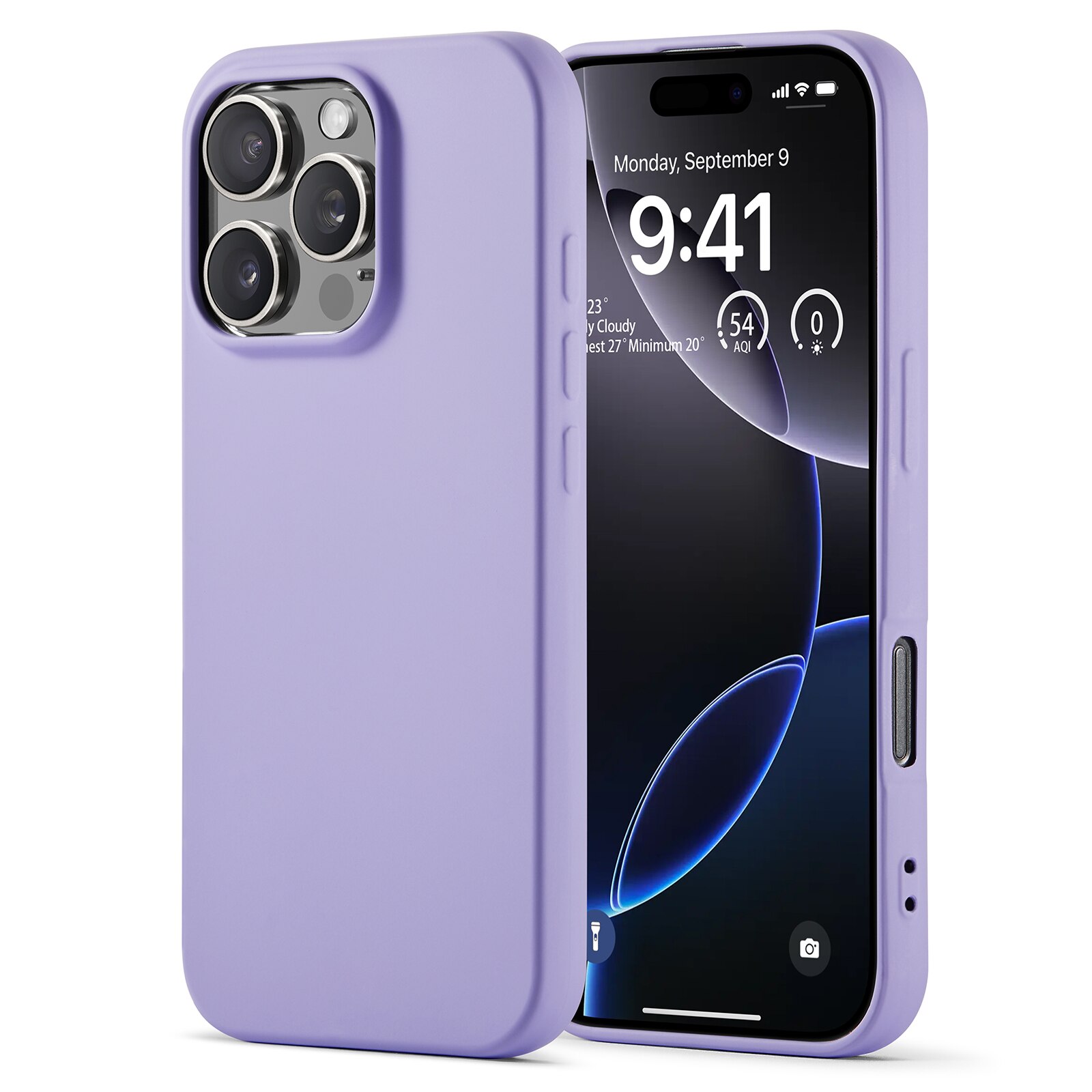 Cover TPU resistente agli urti iPhone 16 Pro Viola