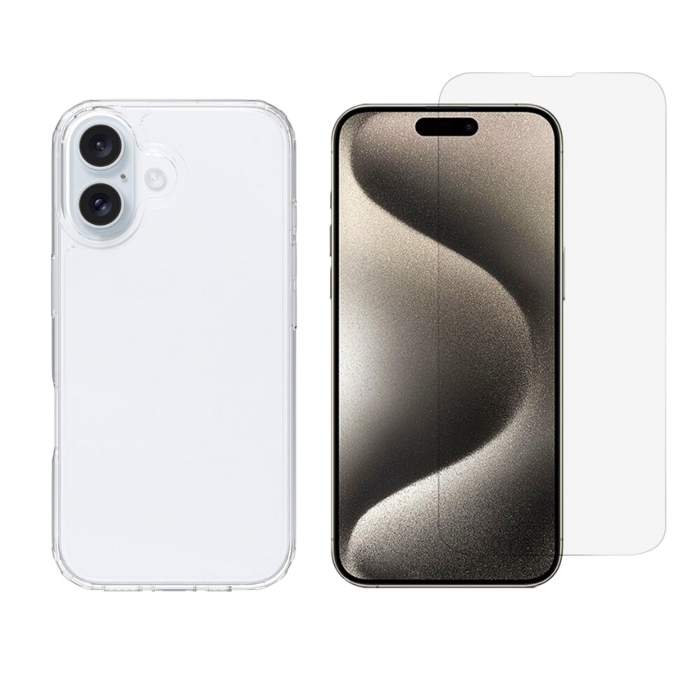 Kit per iPhone 16: Cover e proteggischermo