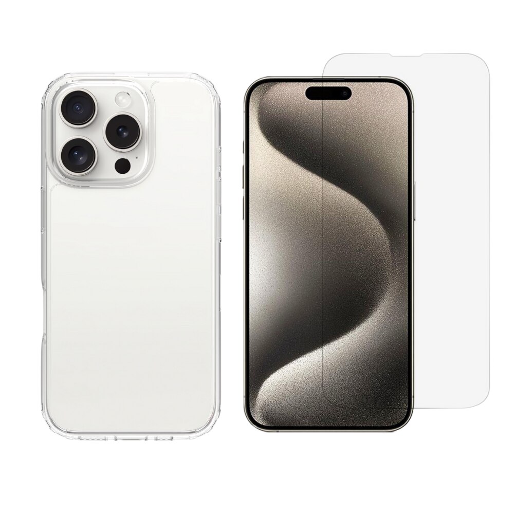 Kit per iPhone 16 Pro: Cover e proteggischermo