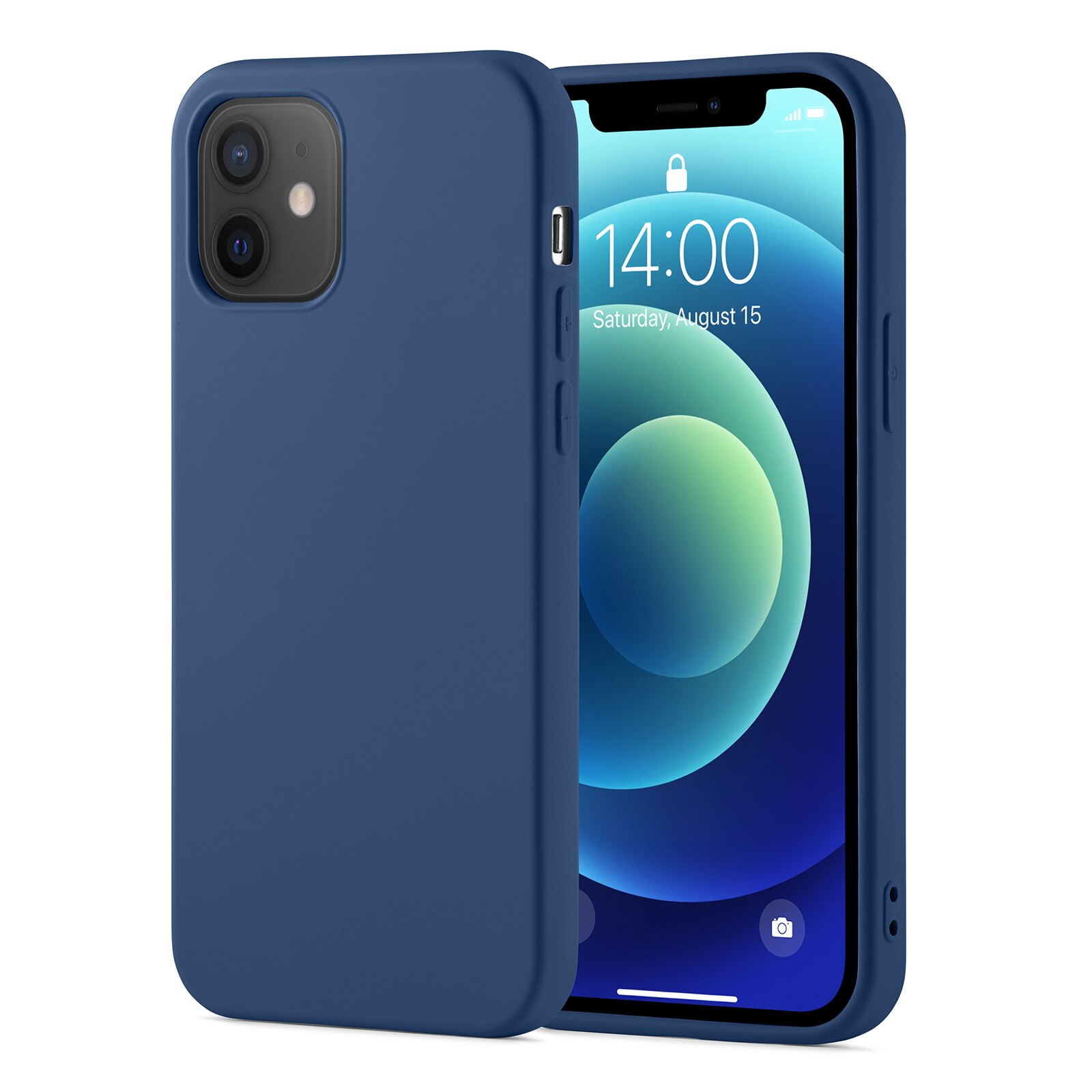 Cover TPU iPhone 12/iPhone 12 Pro blu scuro