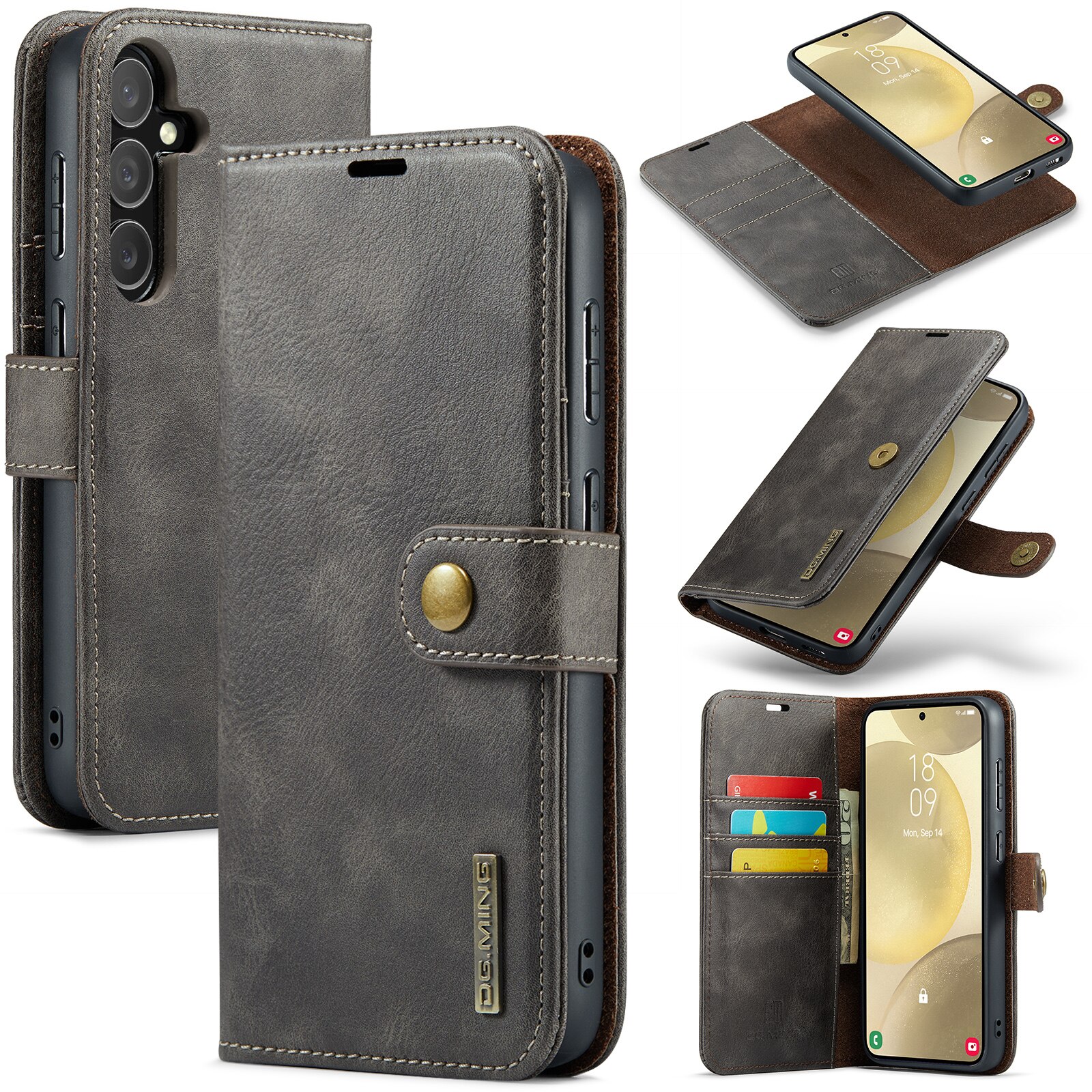 Cover portafoglio Magnet Wallet Samsung Galaxy S25 Plus Brown