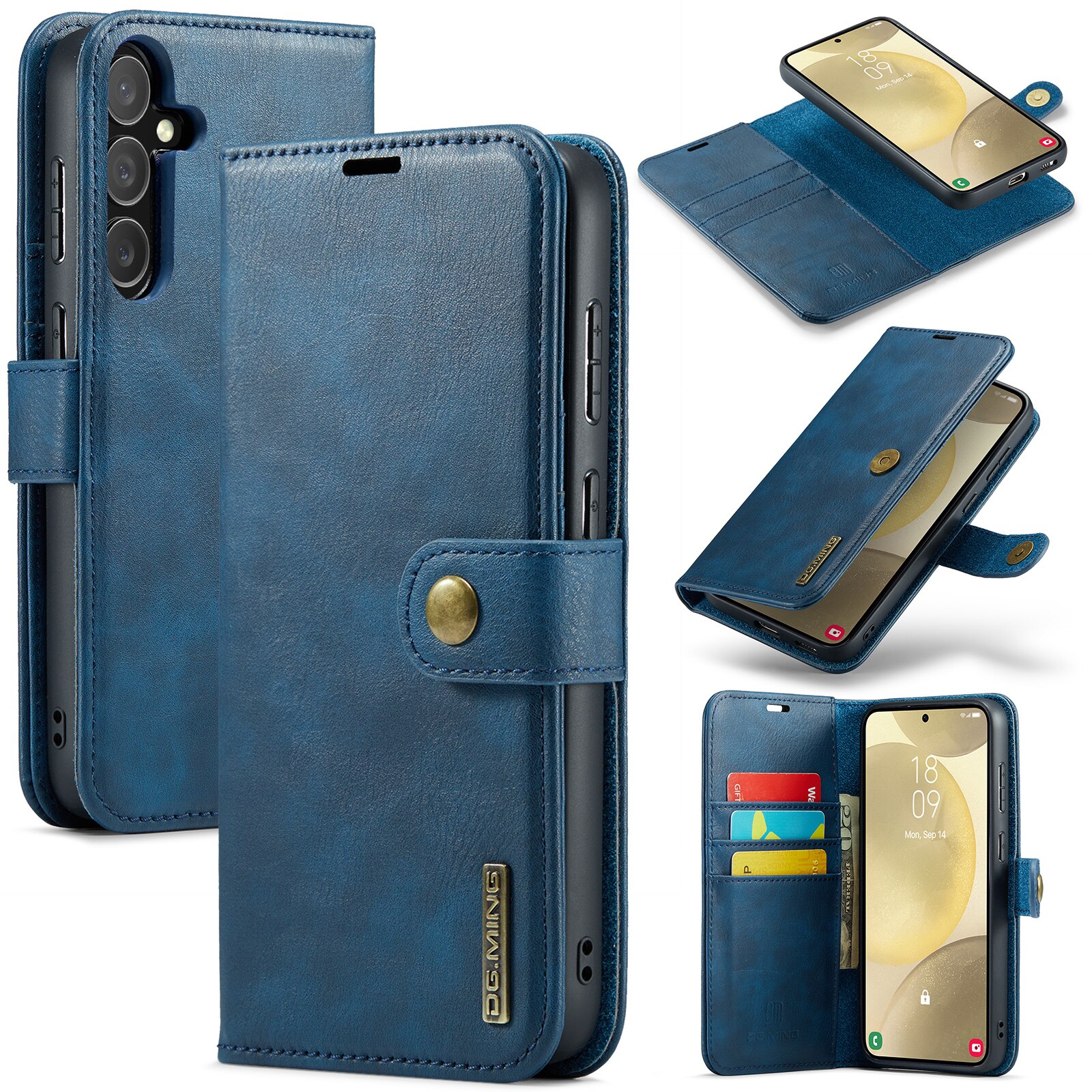 Cover portafoglio Magnet Wallet Samsung Galaxy S25 Plus Blue