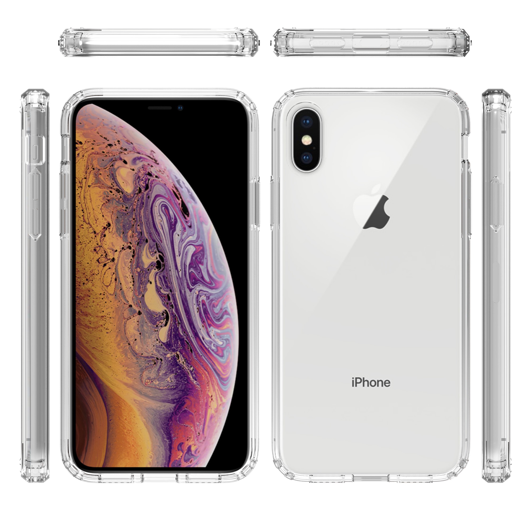 Cover ibride per iPhone X/XS trasparente