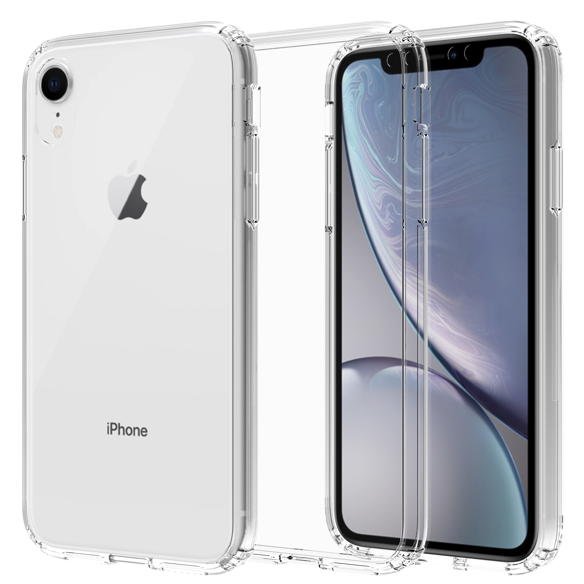 Cover ibride per iPhone Xr trasparente