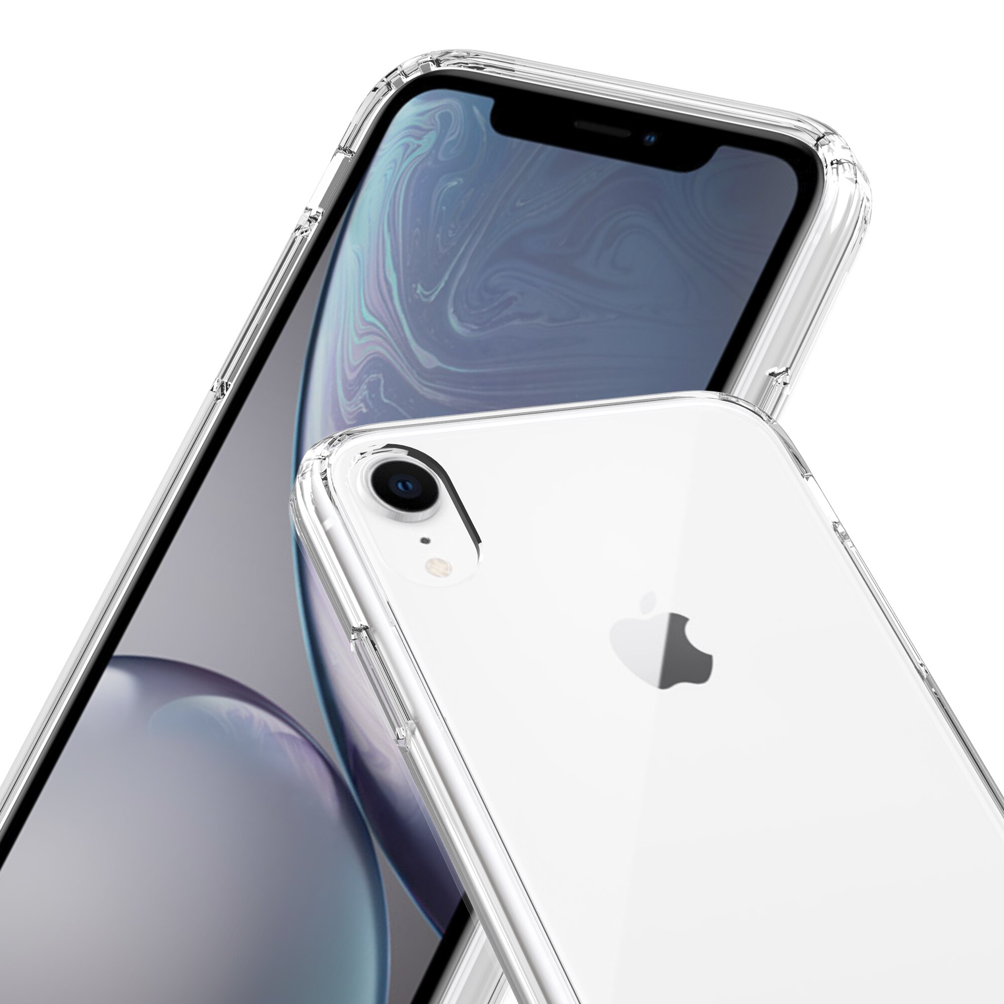 Cover ibride per iPhone Xr trasparente