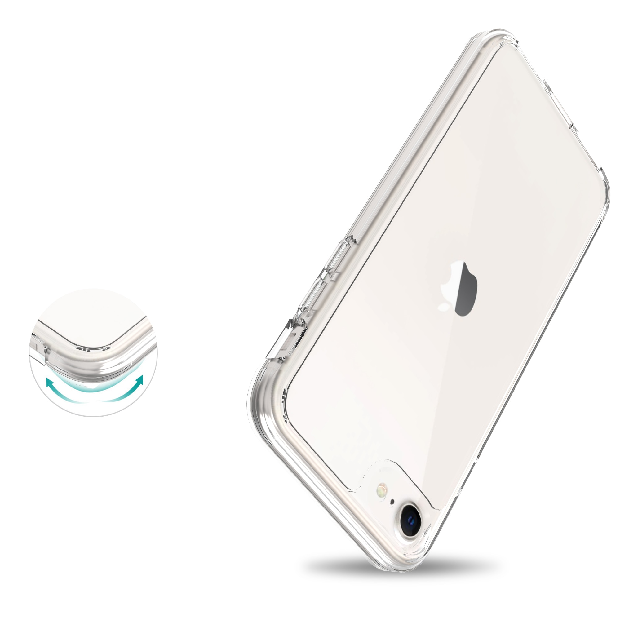 Cover ibride per iPhone 7 trasparente