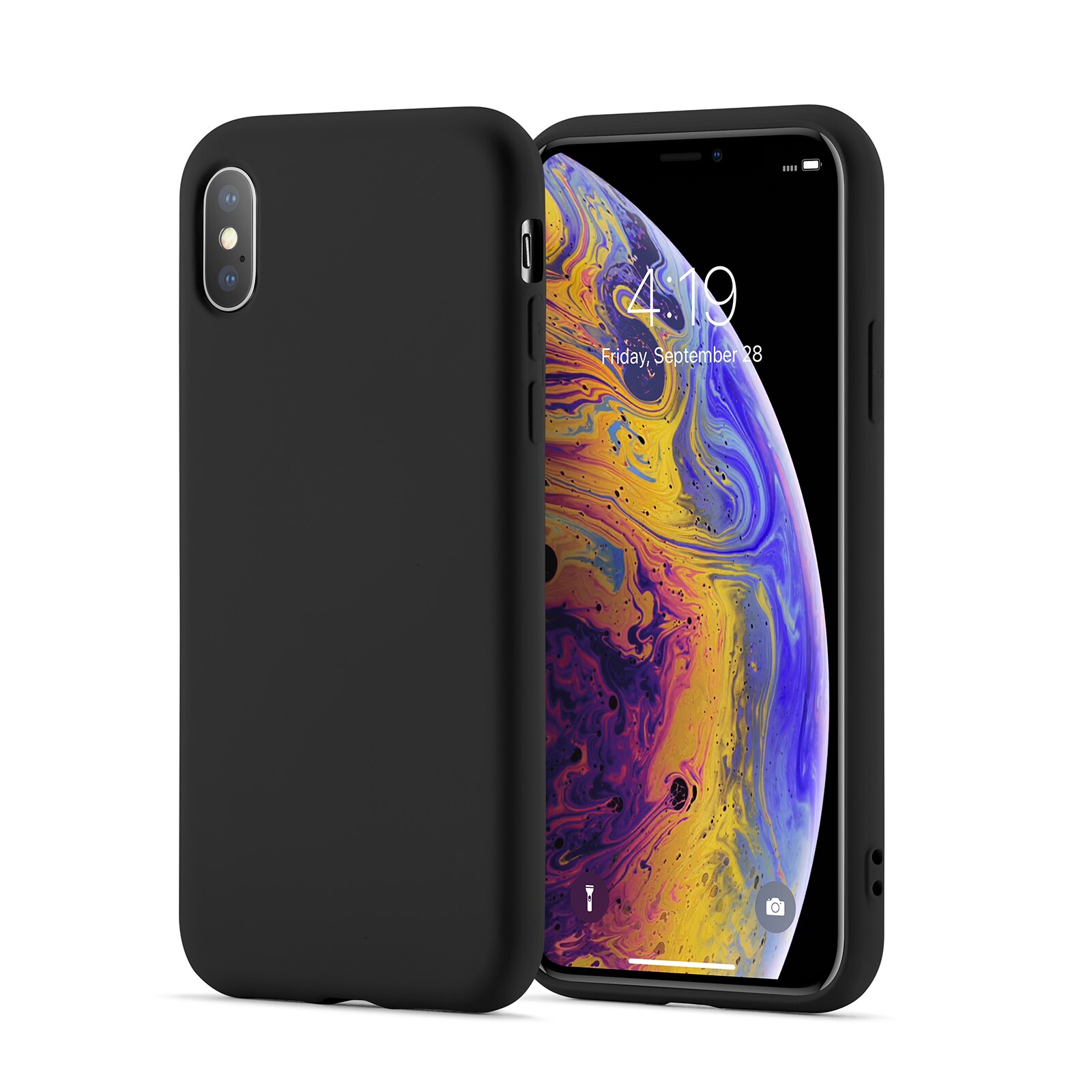 Cover TPU iPhone X/XS nero