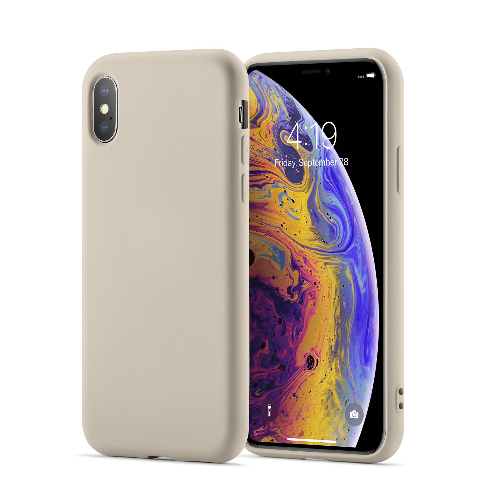 Cover TPU iPhone X/XS beige