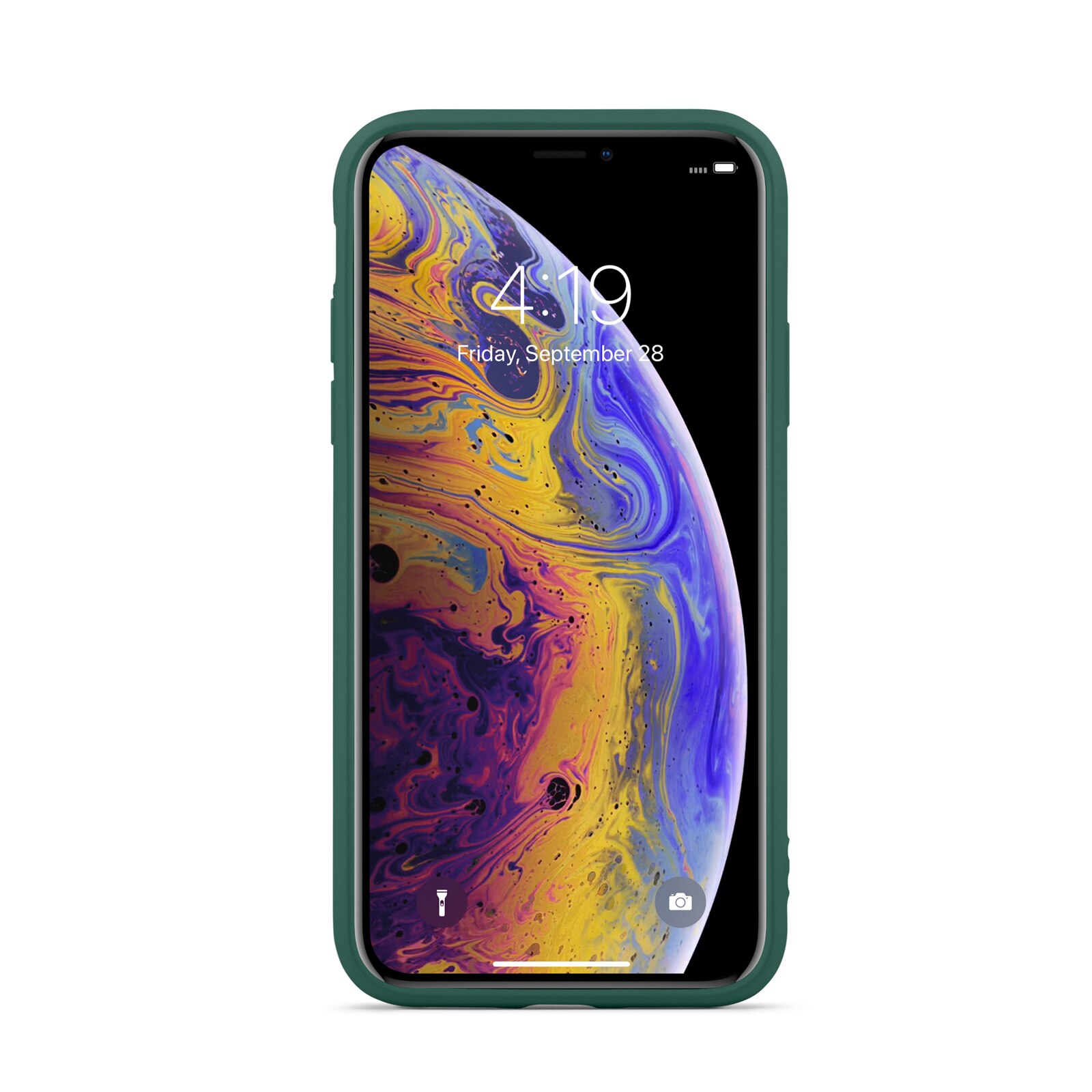 Cover TPU iPhone X/XS verde scuro