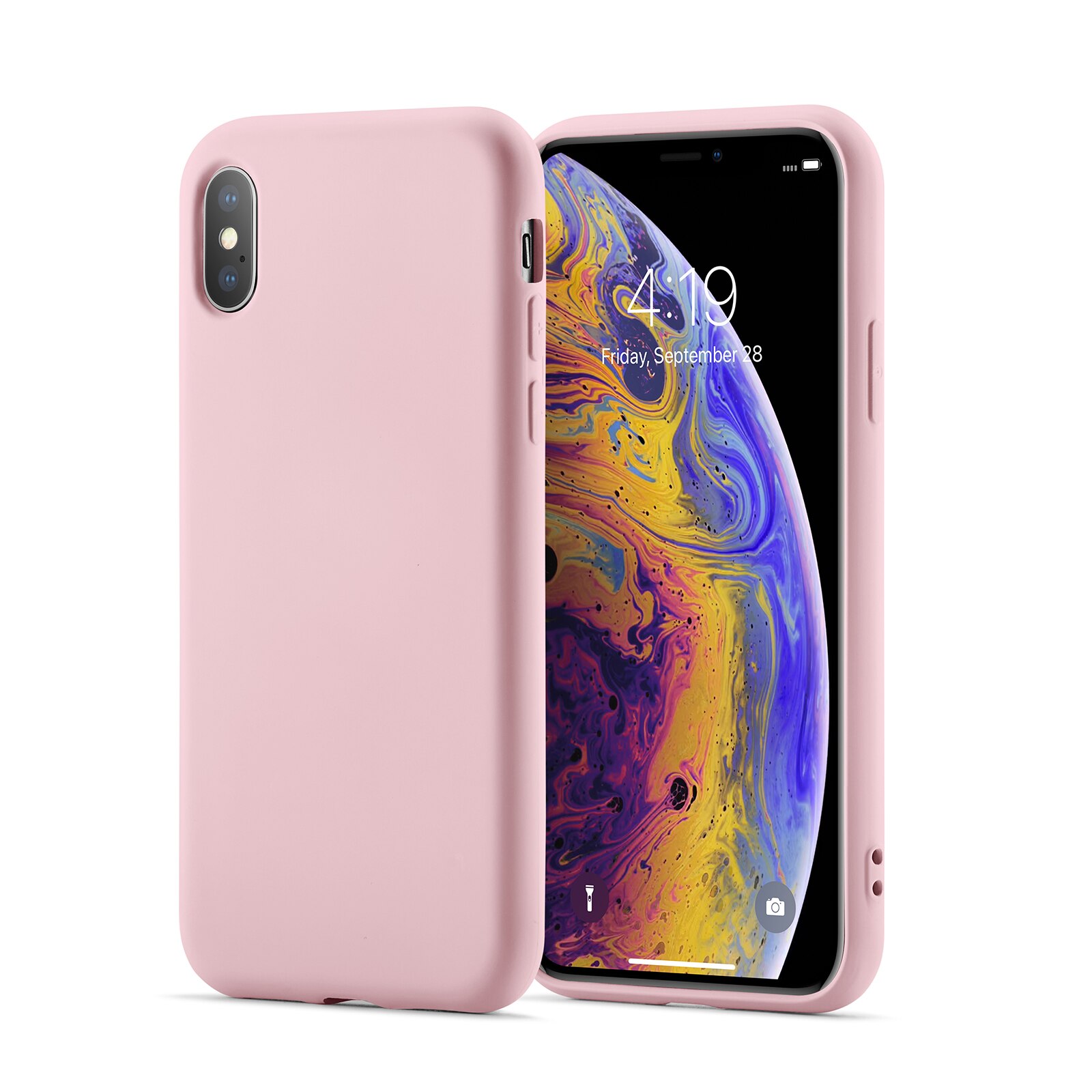 Cover TPU iPhone X/XS rosa