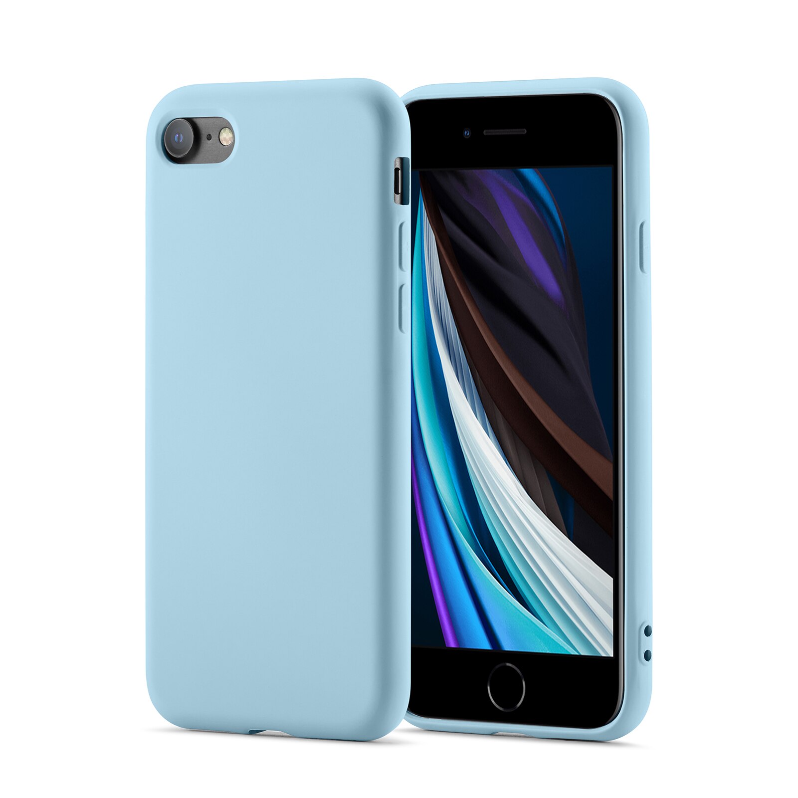 Cover TPU iPhone 7 blu