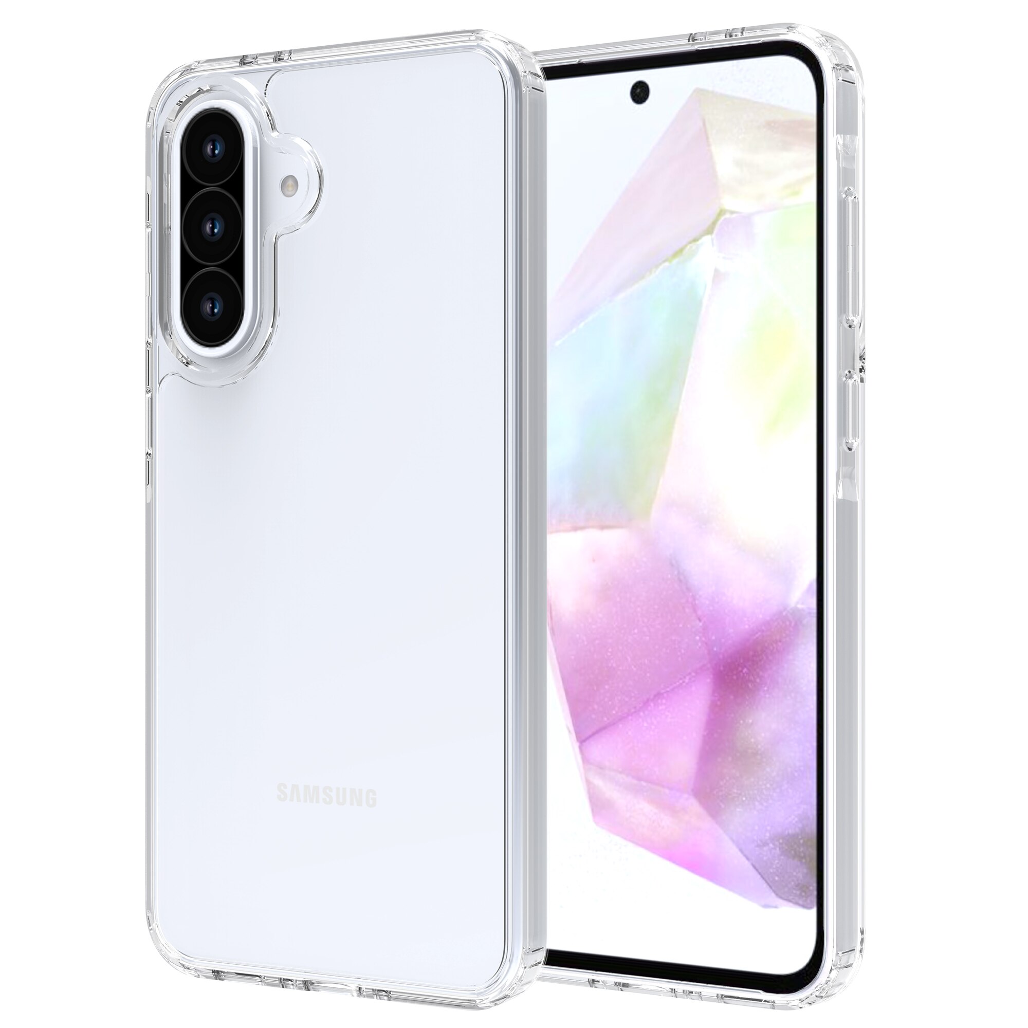 Cover ibride per Samsung Galaxy A36 Trasparente