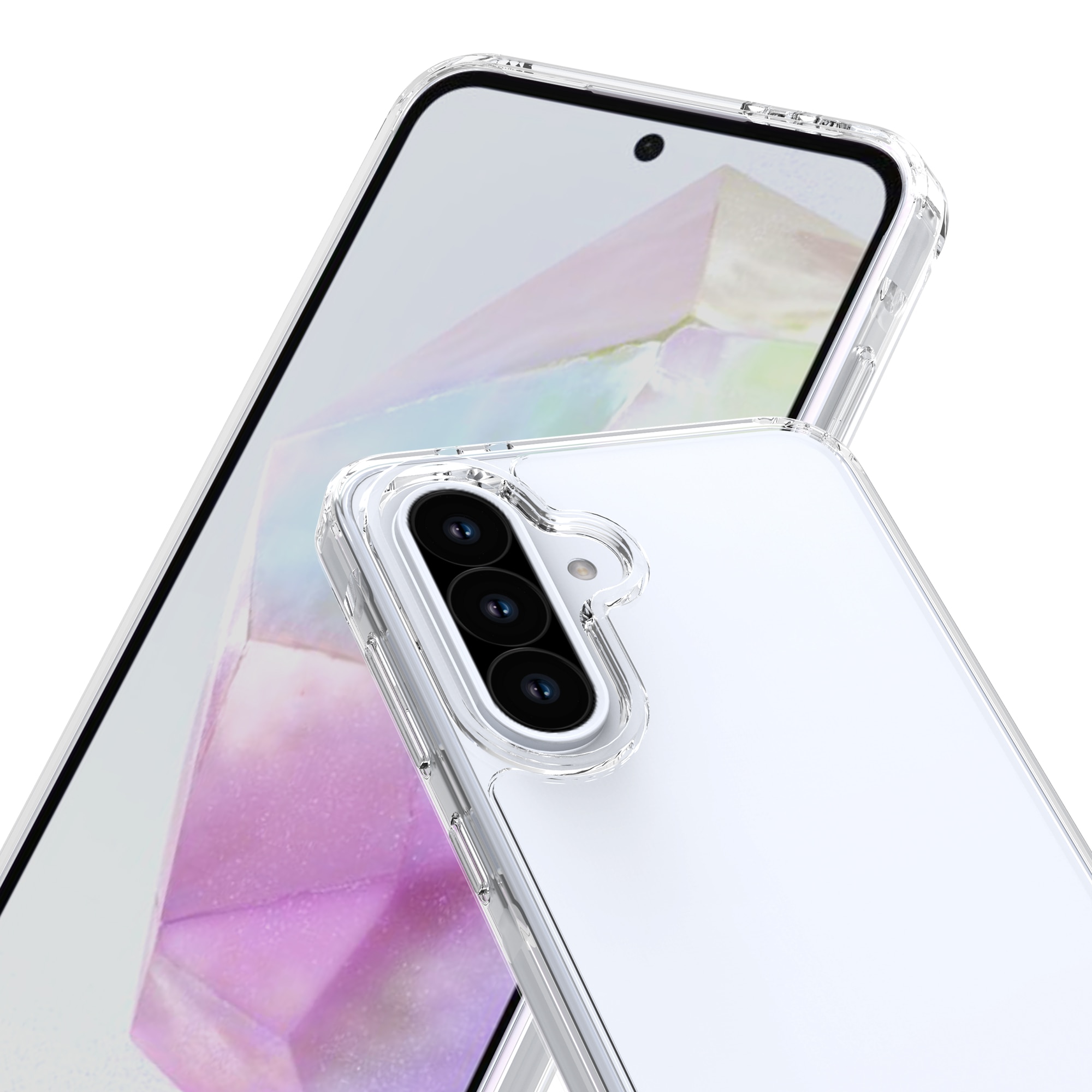 Cover ibride per Samsung Galaxy A36 Trasparente