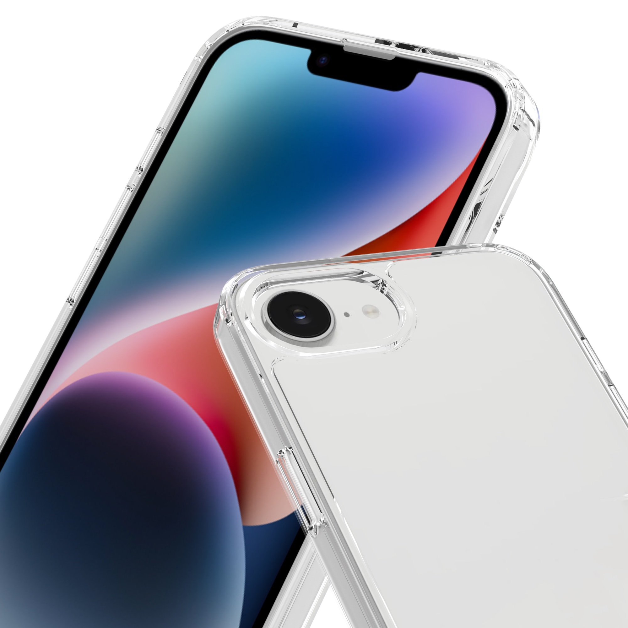 Cover ibride per iPhone 16e Trasparente