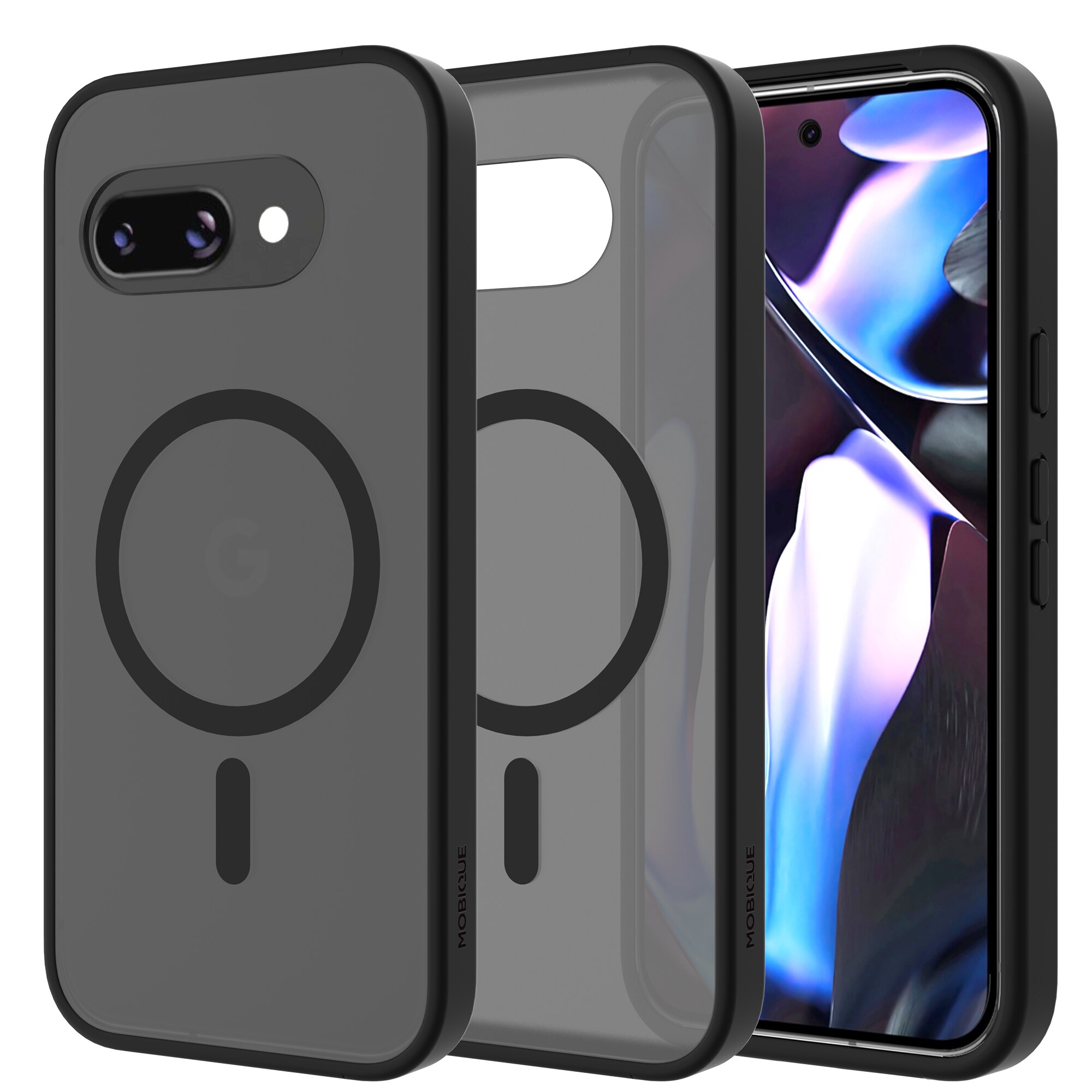 Cover Magnetic Hybrid Google Pixel 9a Frosted Black