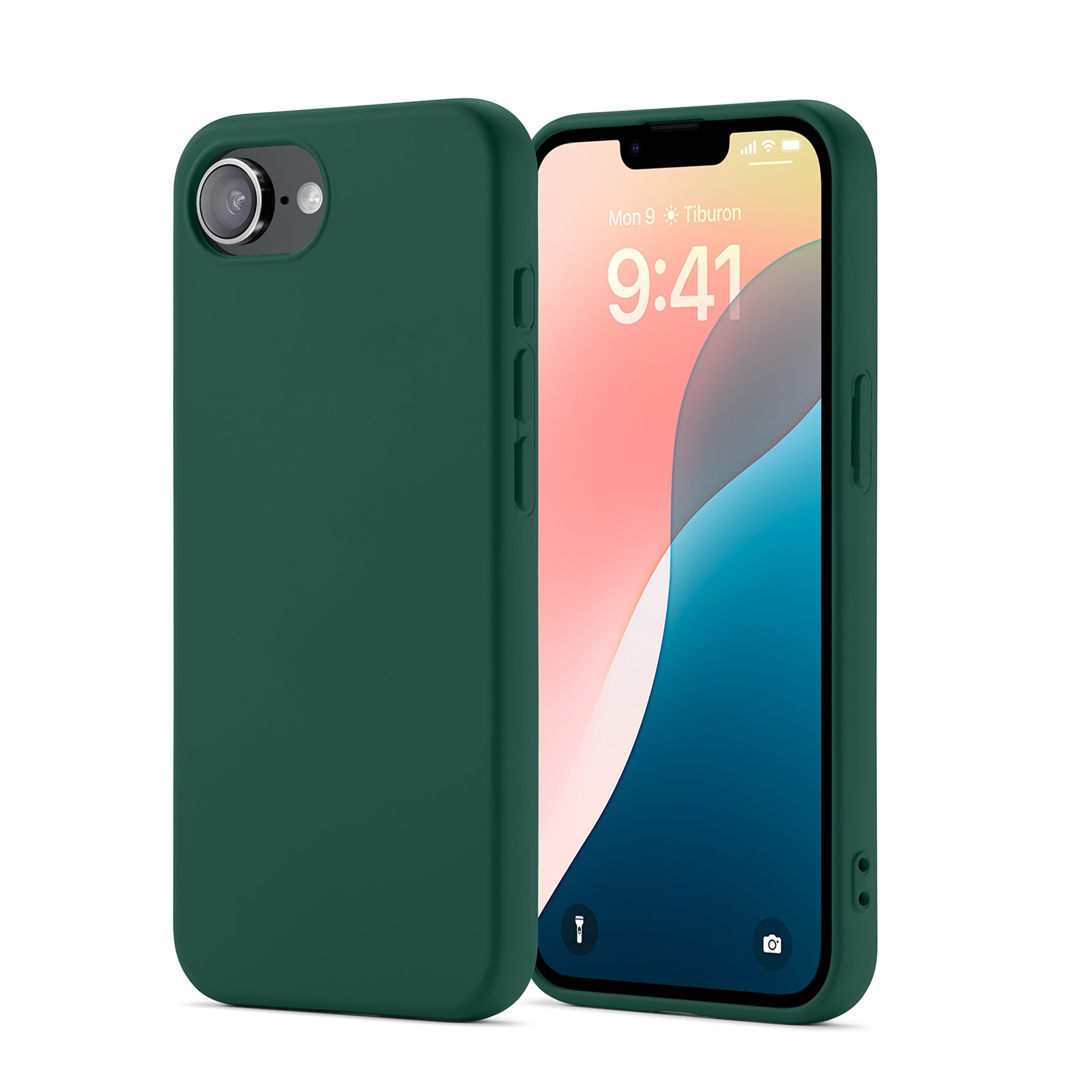 Cover TPU iPhone 16e verde scuro