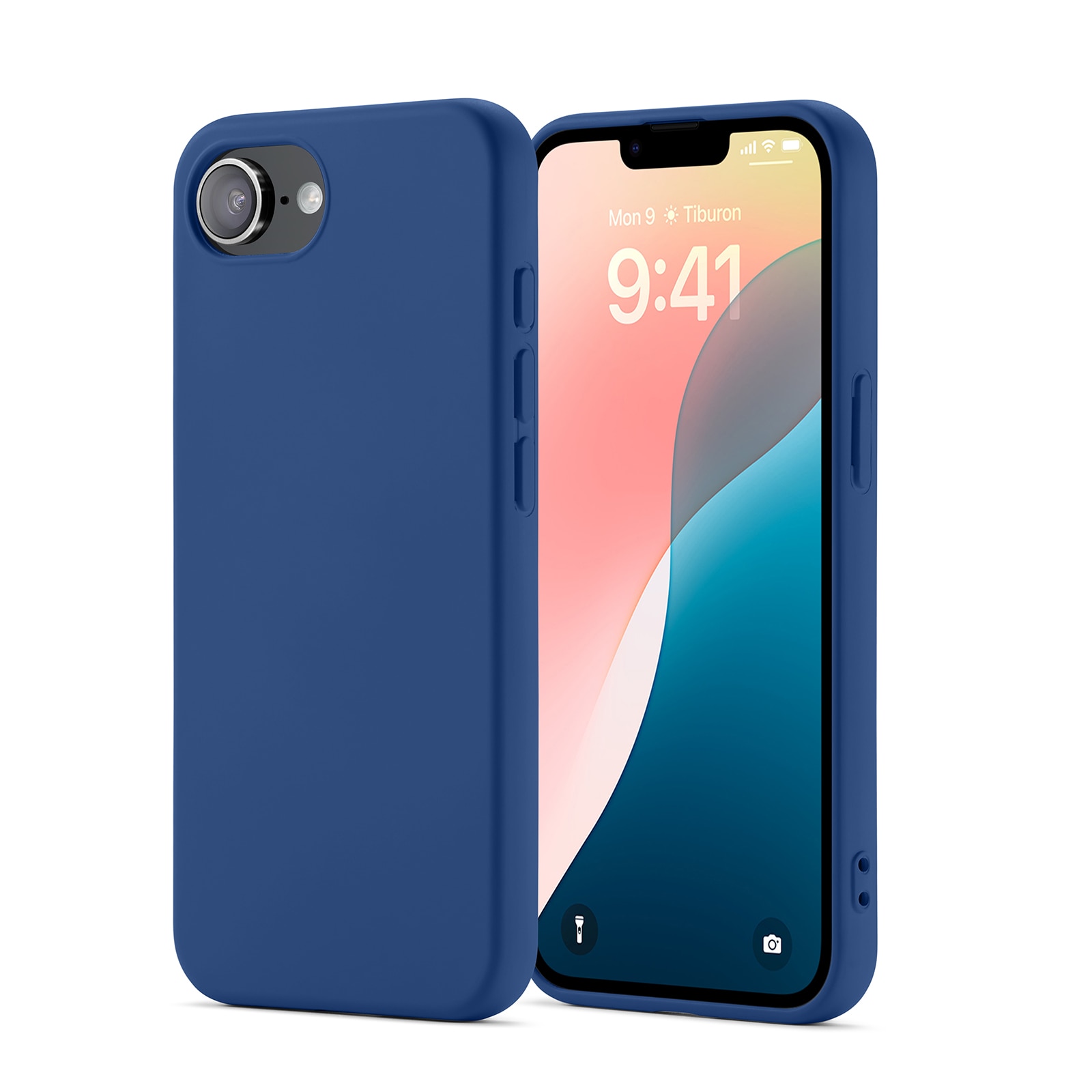 Cover TPU iPhone 16e blu scuro