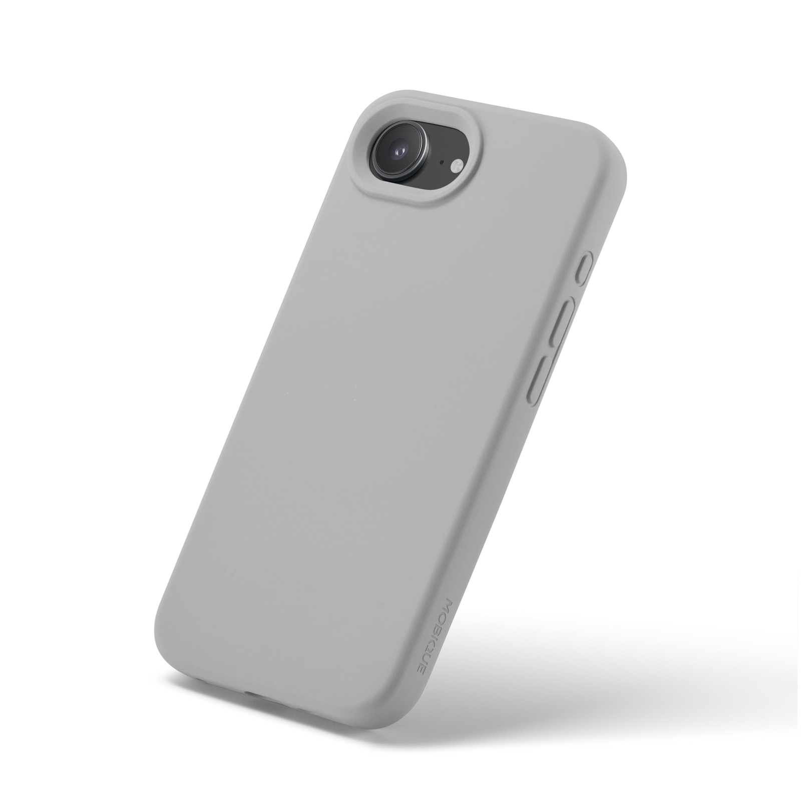 Cover in silicone Magnetic iPhone 16e Grigio