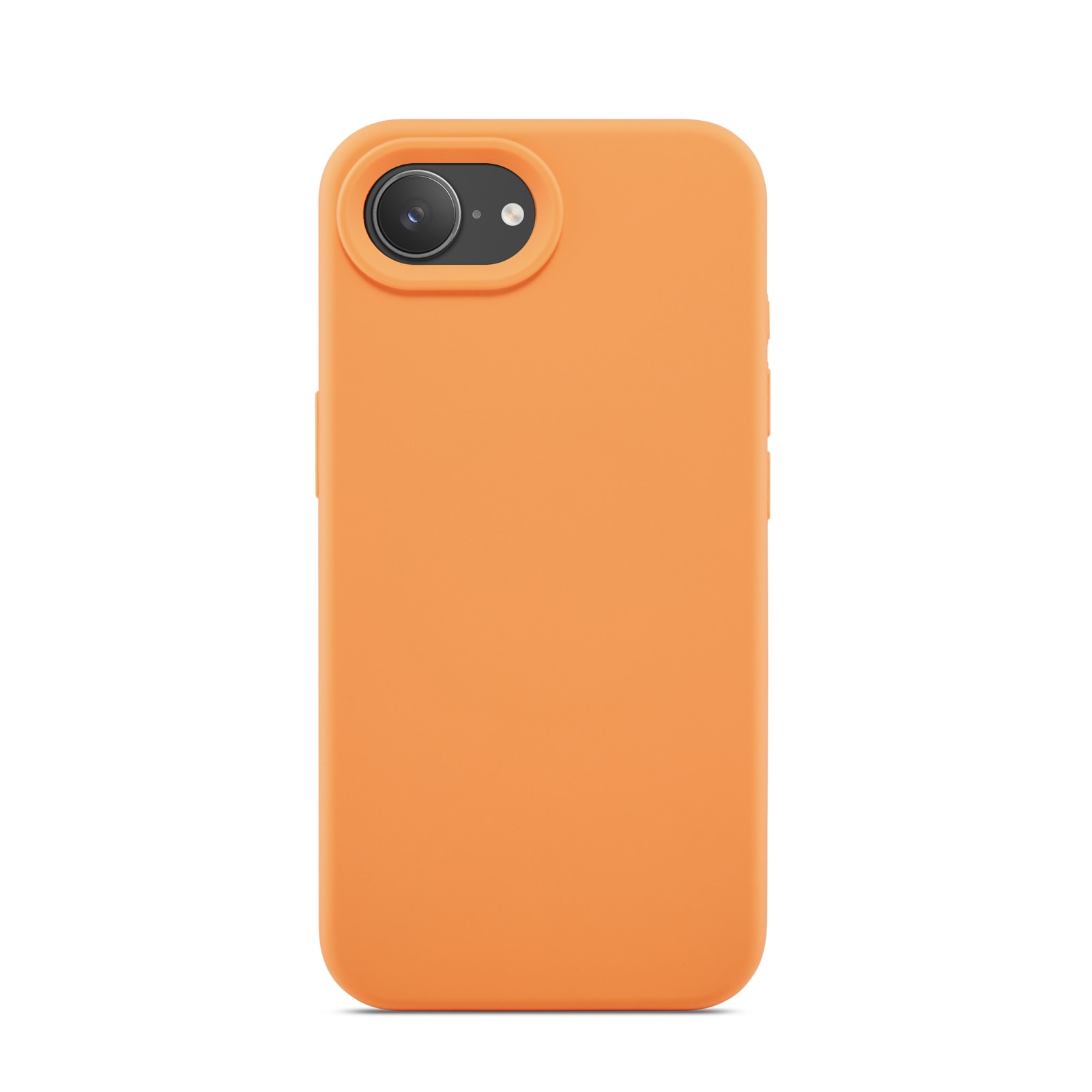 Cover in silicone Magnetic iPhone 16e Solar Orange