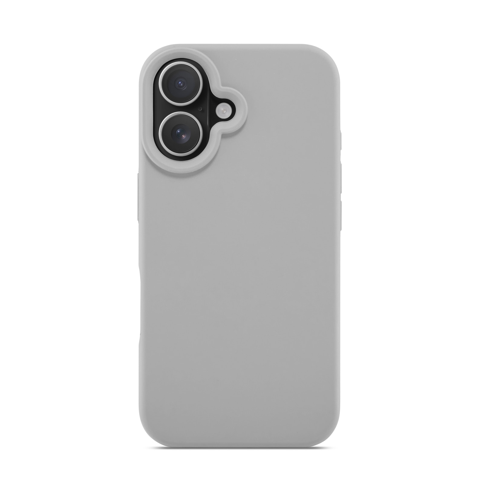 Cover in silicone Magnetic iPhone 16 Grigio