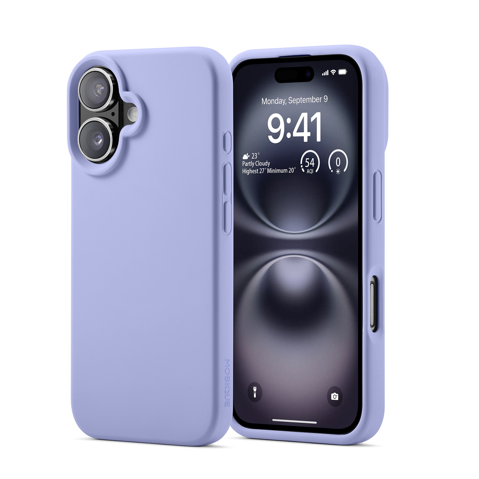 Cover in silicone Magnetic iPhone 16 Viola