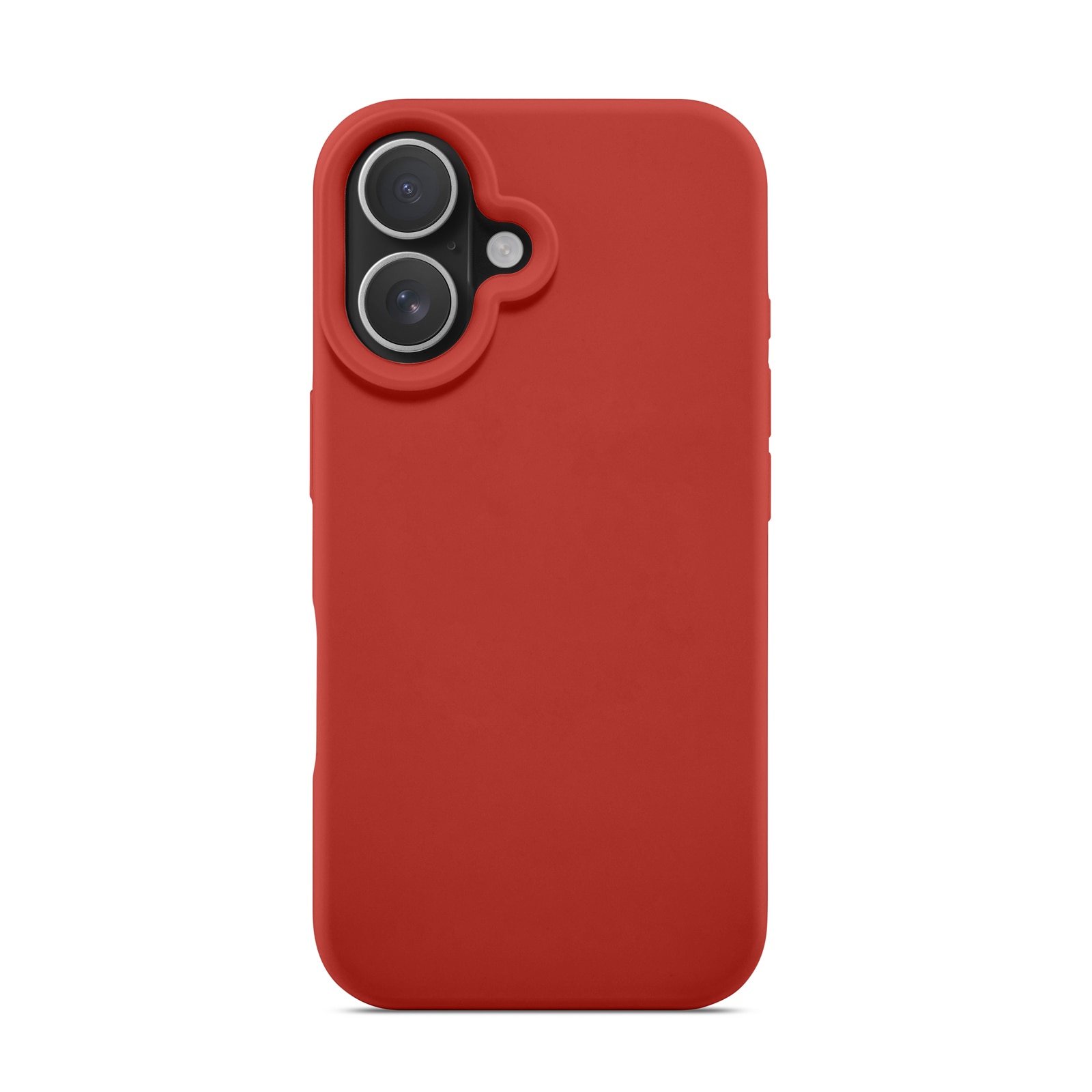 Cover in silicone Magnetic iPhone 16 Lava Red