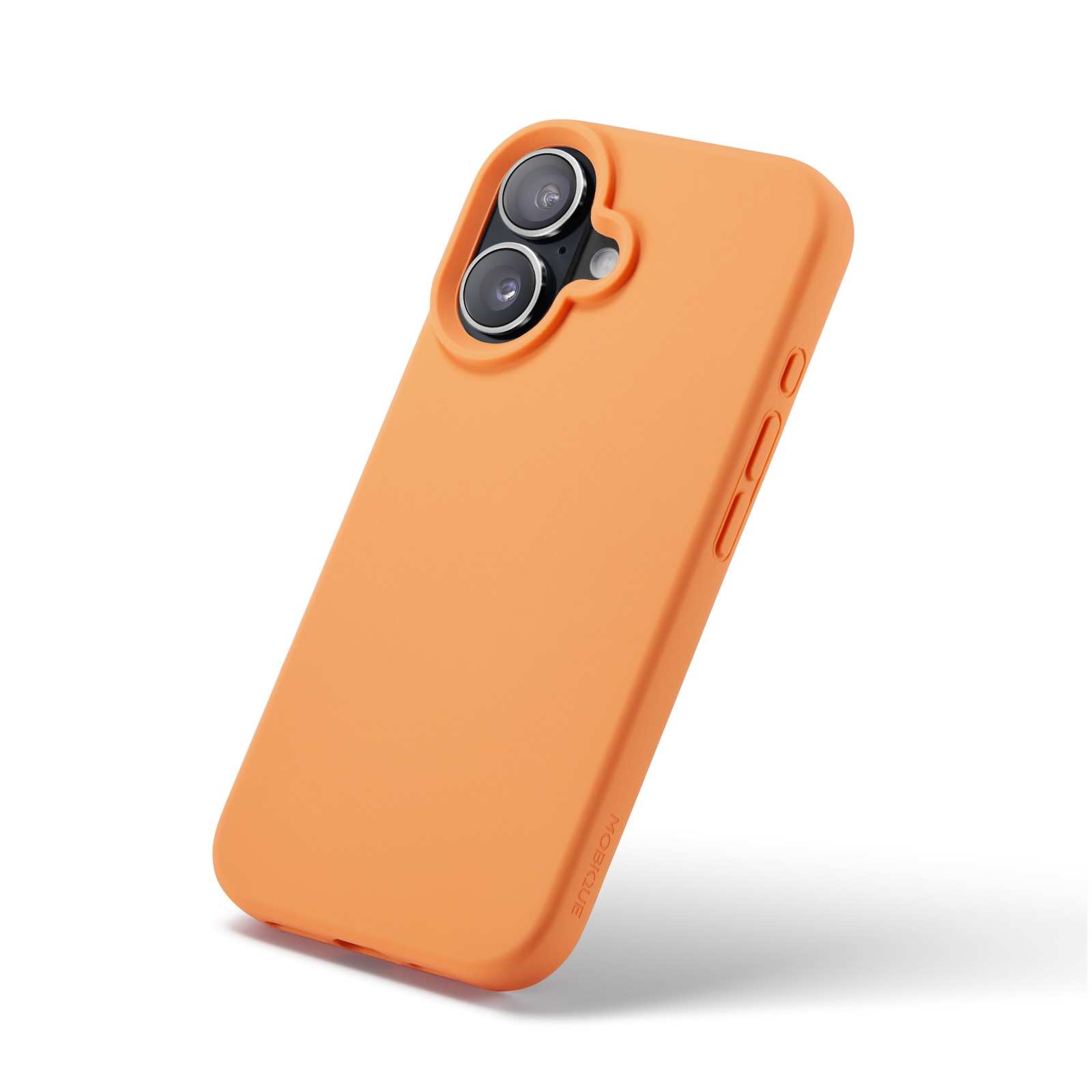 Cover in silicone Magnetic iPhone 16 Solar Orange