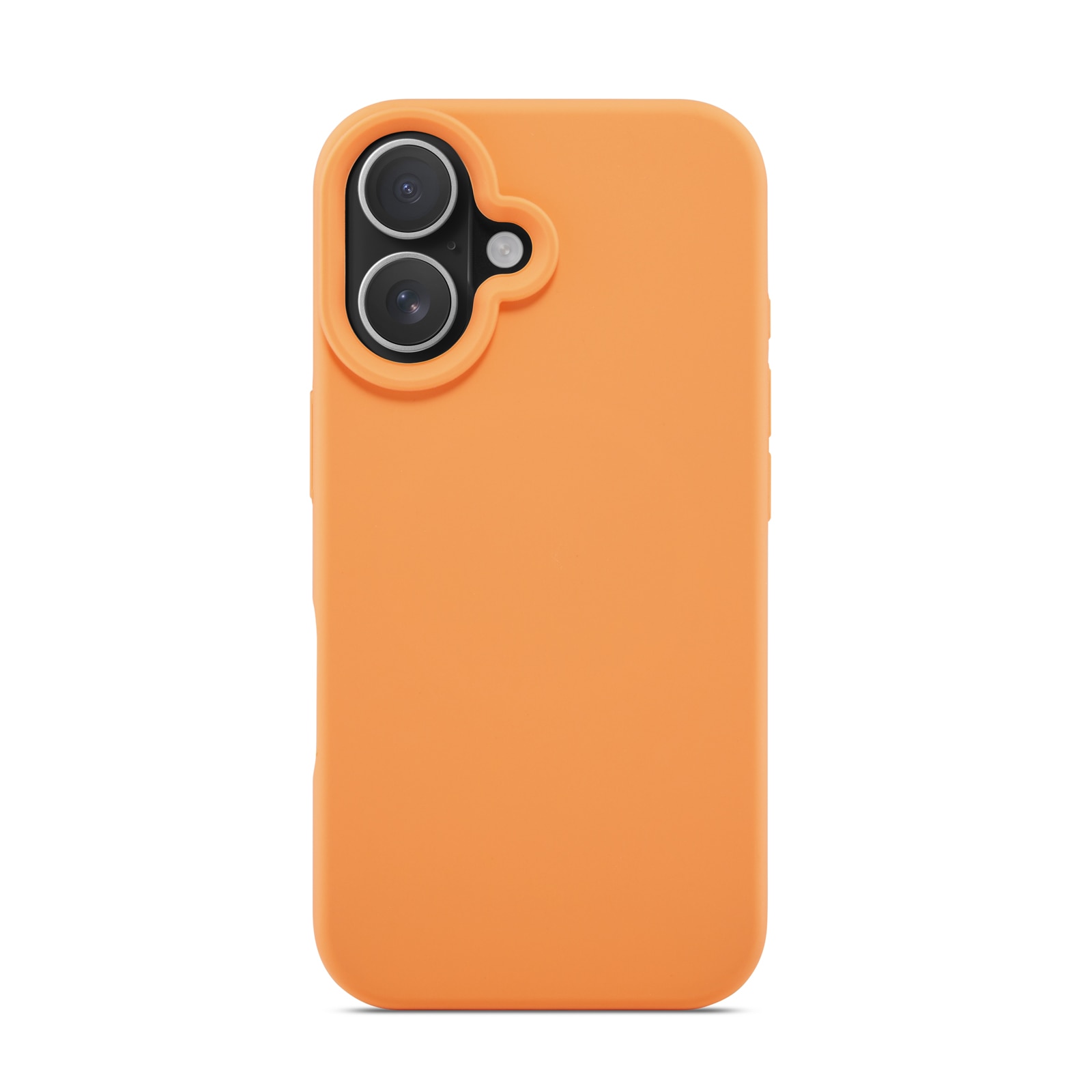 Cover in silicone Magnetic iPhone 16 Solar Orange