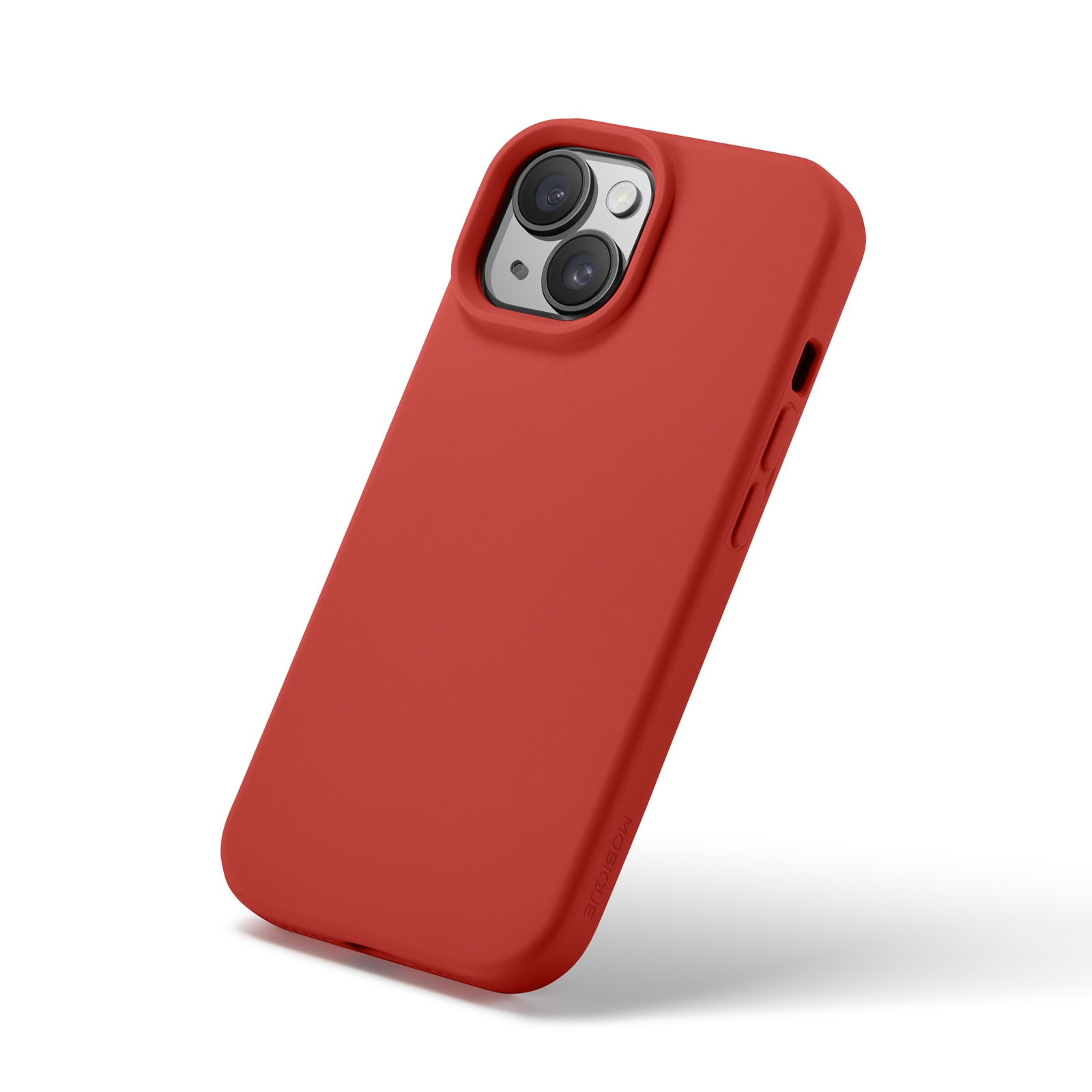 Cover in silicone Magnetic iPhone 15 Lava Red