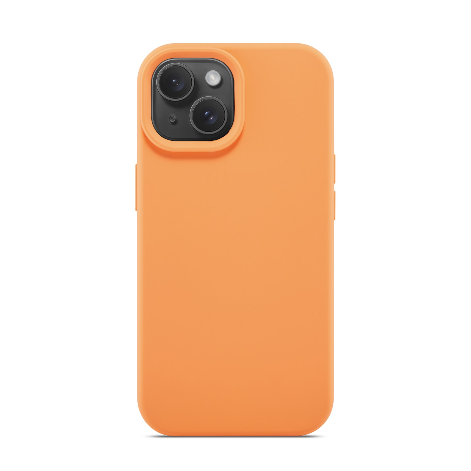 Cover in silicone Magnetic iPhone 15 Solar Orange