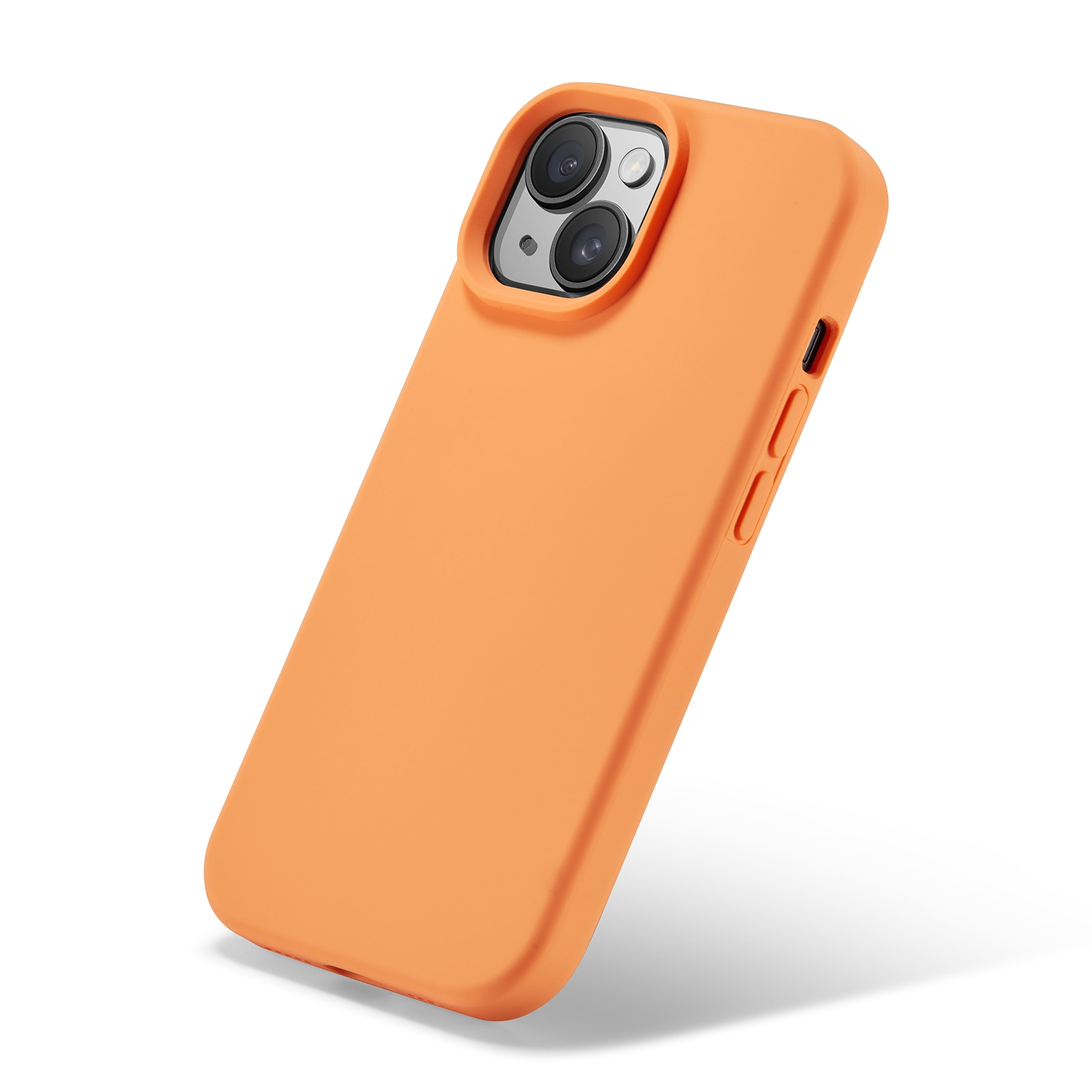 Cover in silicone Magnetic iPhone 14 Solar Orange