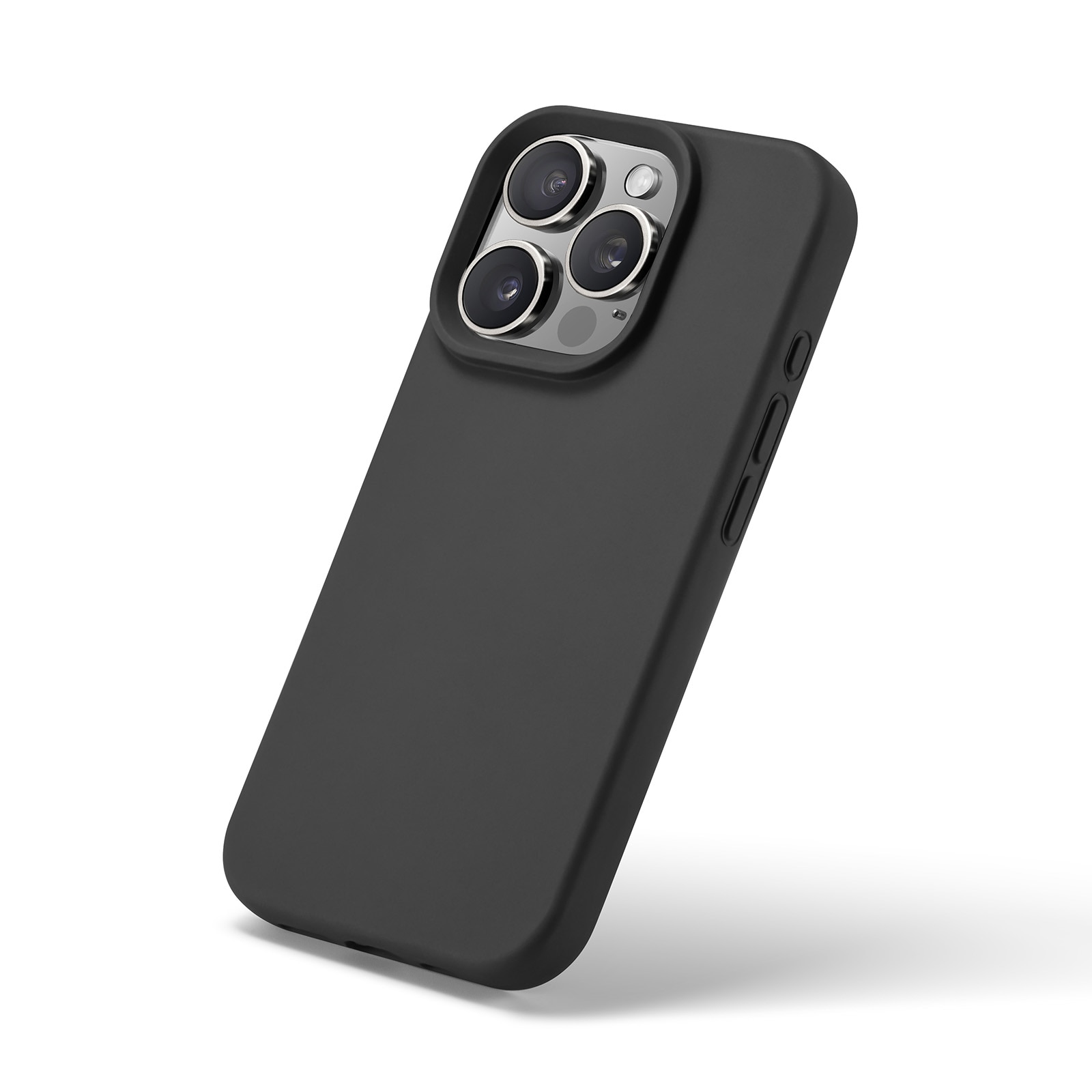 Cover in silicone Magnetic iPhone 16 Pro Nero