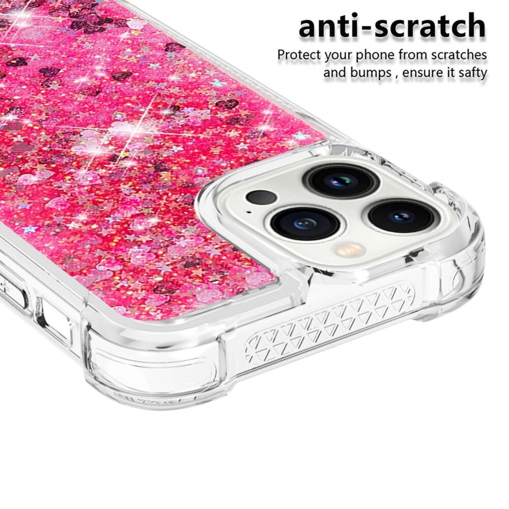 Cover Glitter Powder TPU iPhone 14 Pro Rosa