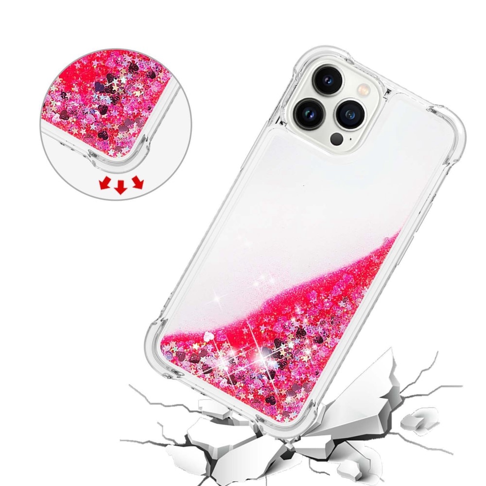 Cover Glitter Powder TPU iPhone 14 Pro Rosa