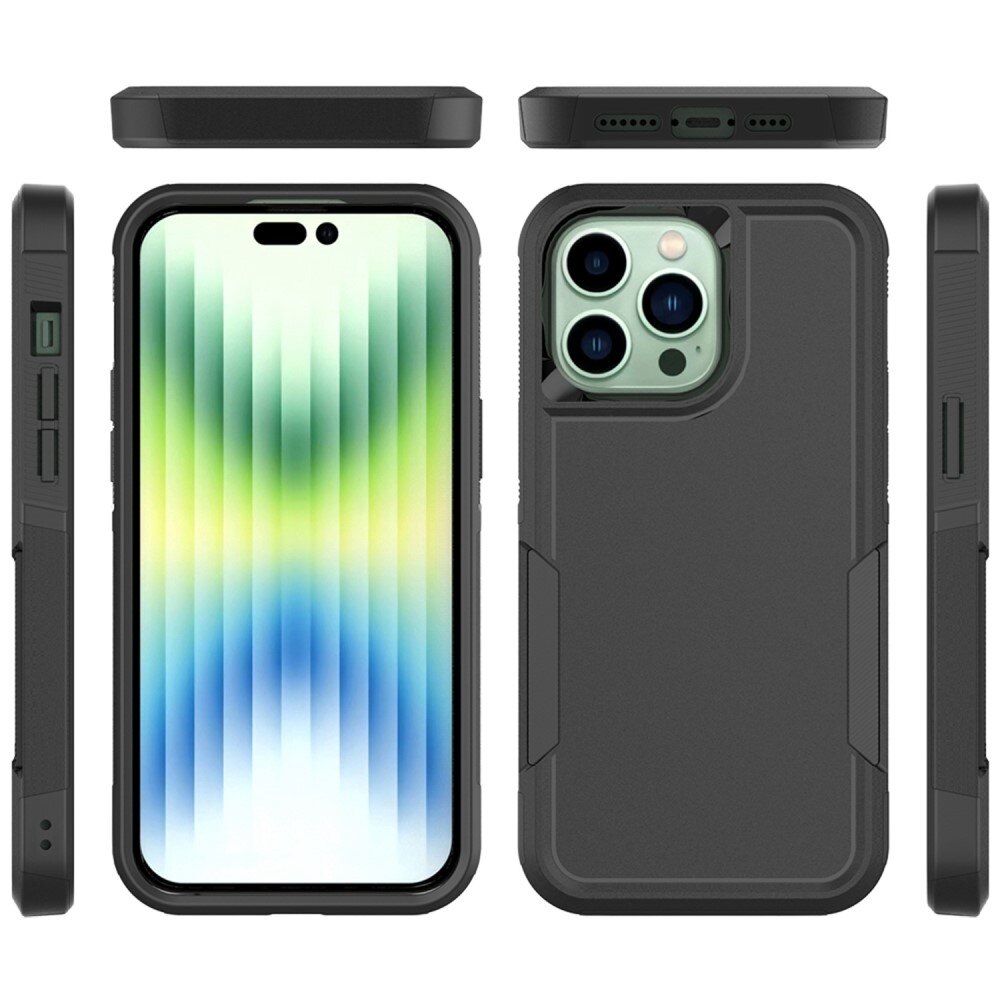 Cover ibride Off-road iPhone 14 Pro Max, nero