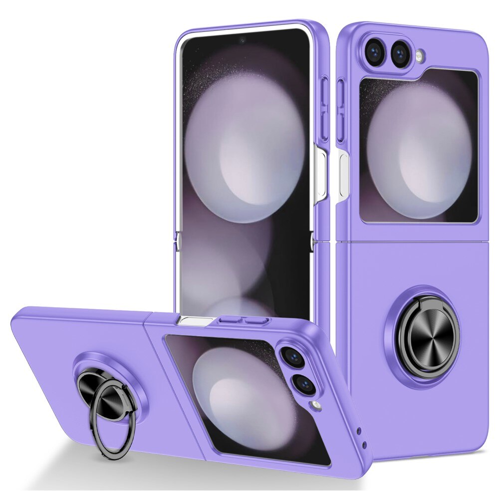 Cover magnetico con porta anelli Samsung Galaxy Z Flip 6 viola