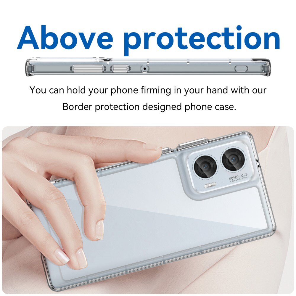 Cover ibride per Motorola Edge 50 Fusion trasparente