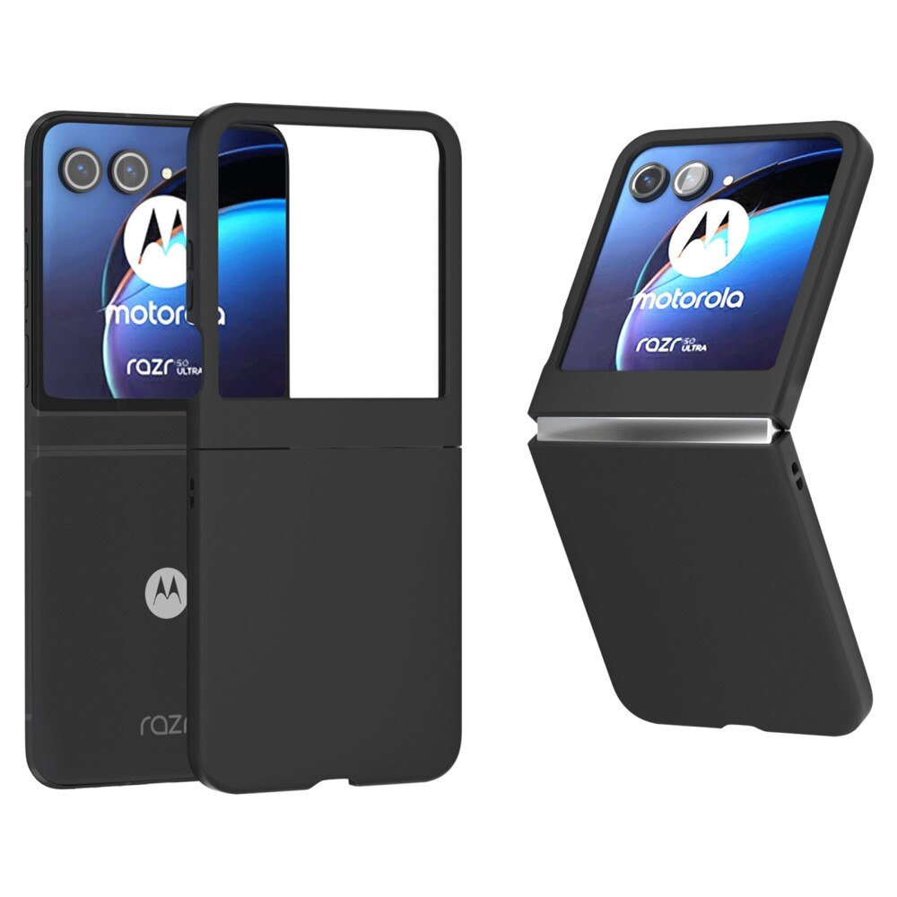 Cover dura gommata Motorola Razr 50 nero