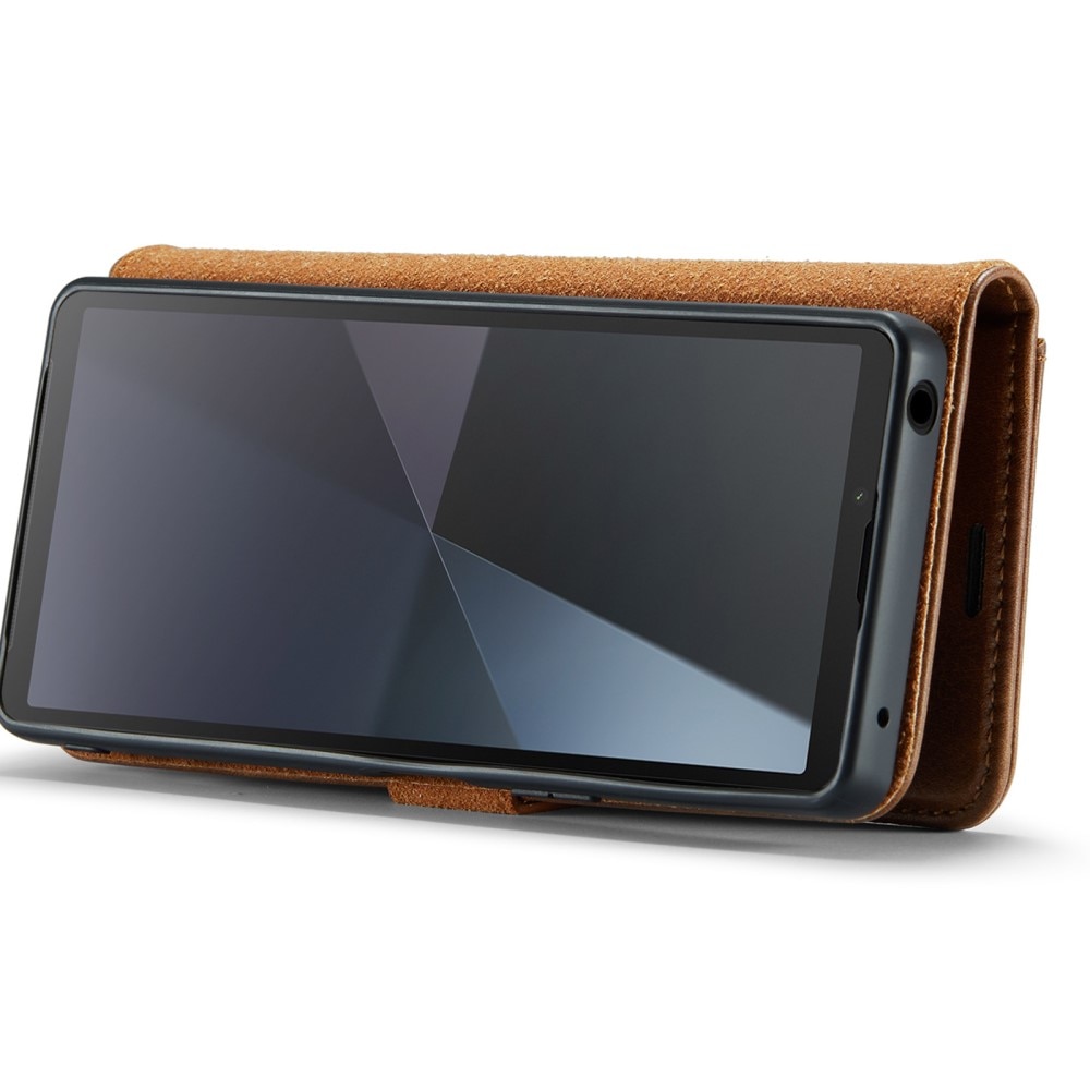 Cover portafoglio Magnet Wallet Sony Xperia 10 VI Cognac