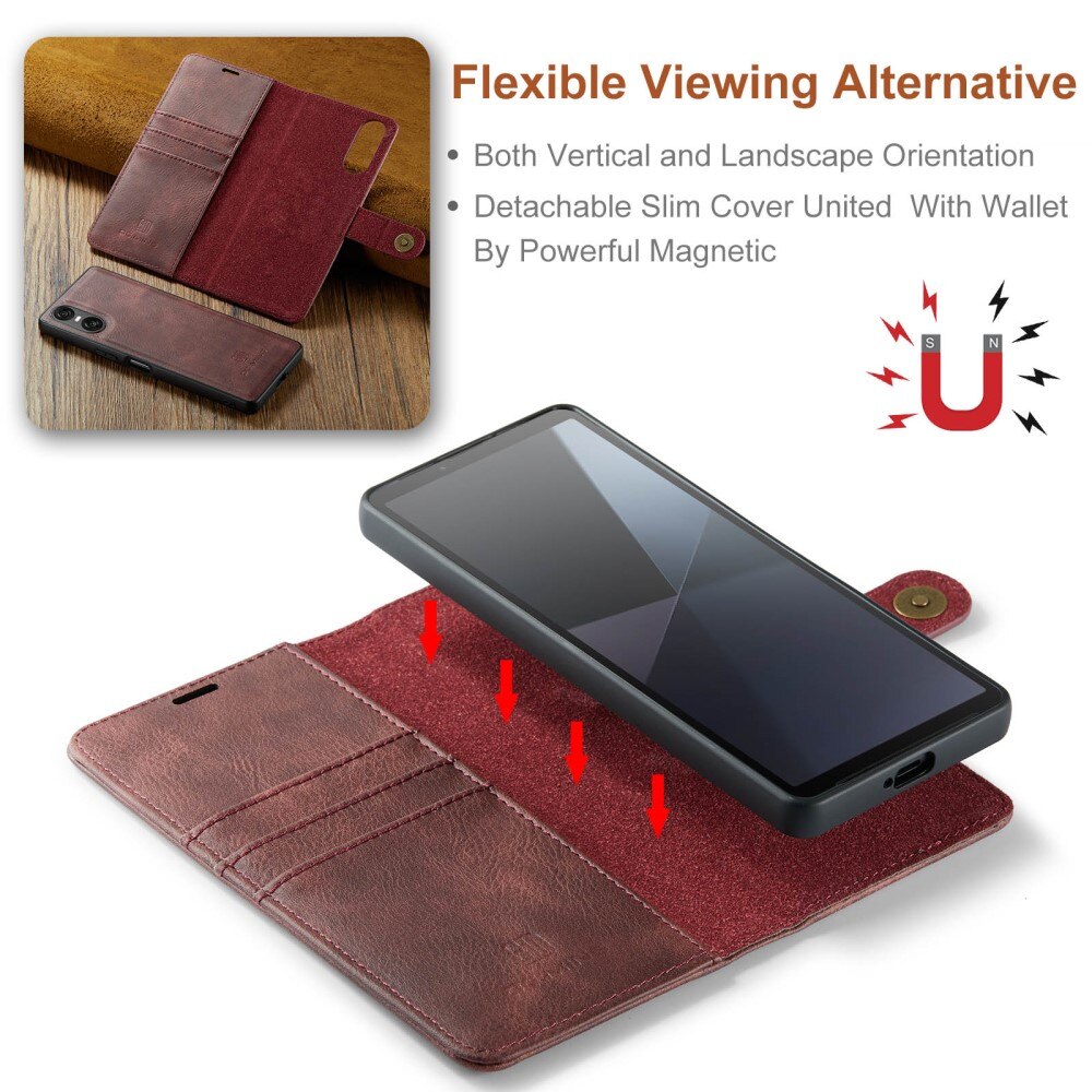 Cover portafoglio Magnet Wallet Sony Xperia 10 VI Red